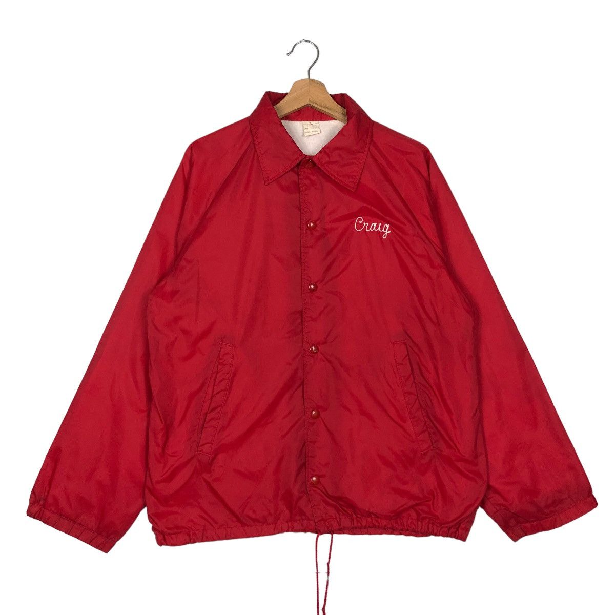Vintage 🔥80’s Vintage Made in USA Coach Jacket Croug Big Logo Size US M / EU 48-50 / 2 - 1 Thumbnail