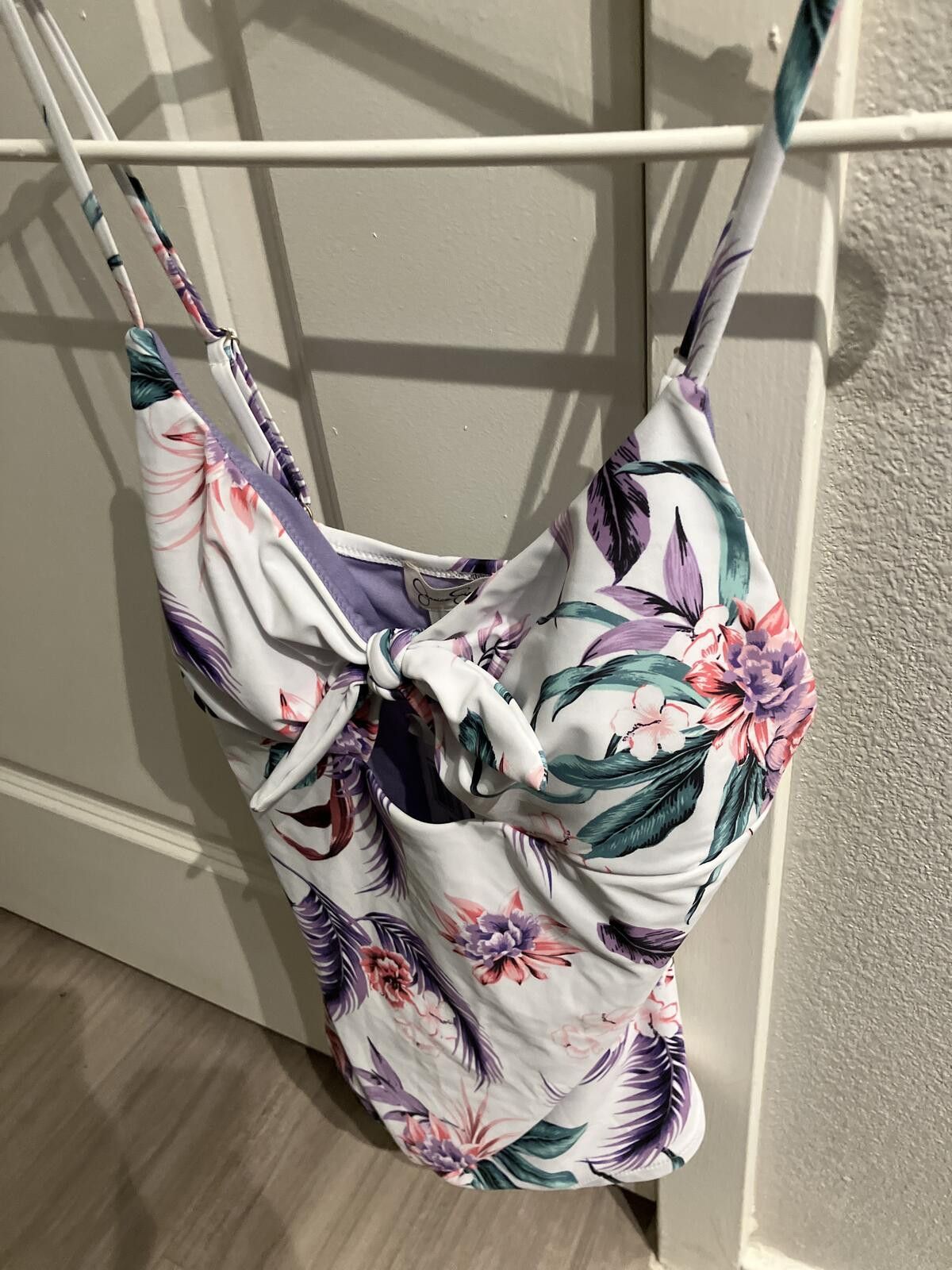 Other NWT Floral One-Piece Swimsuit with Front Knot Detail Size ONE SIZE - 2 Thumbnail
