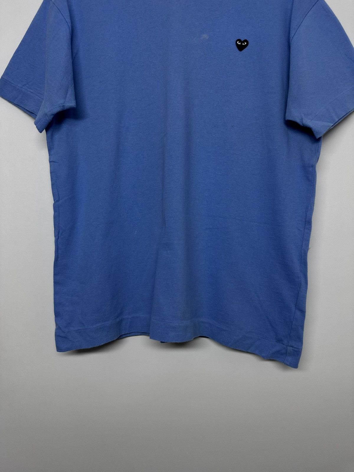 Comme des Garcons Comme Des Garcons PLAY Black Heart Blue Mens Cotton T Shirt Size US M / EU 48-50 / 2 - 7 Thumbnail