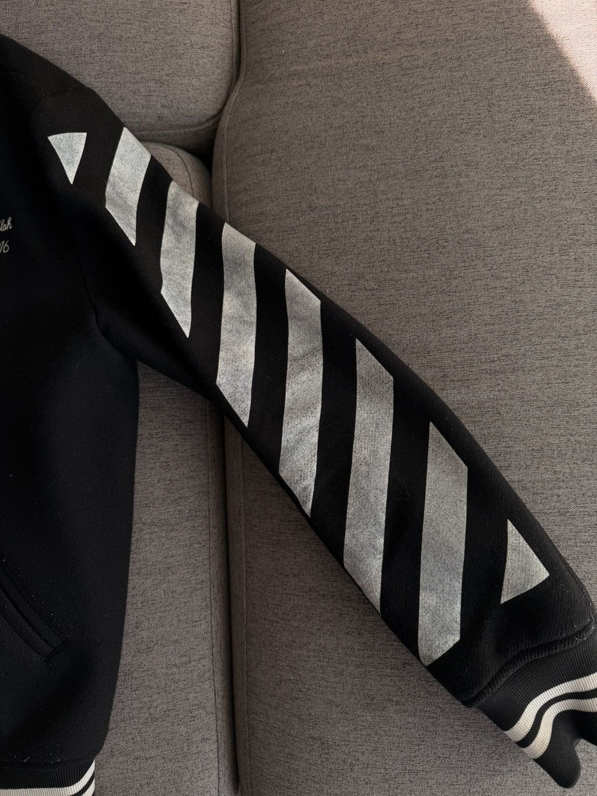 Off-White Off-White Striped Varsity Jacket Size US L / EU 52-54 / 3 - 4 Thumbnail