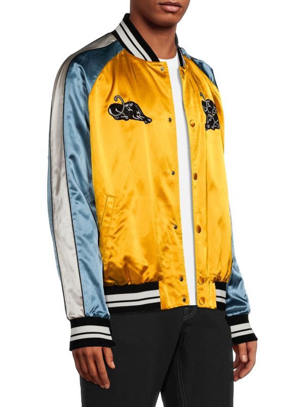 Valentino o1y0525 Logo Bomber Jacket in Multicolor Size US M / EU 48-50 / 2 - 2 Thumbnail