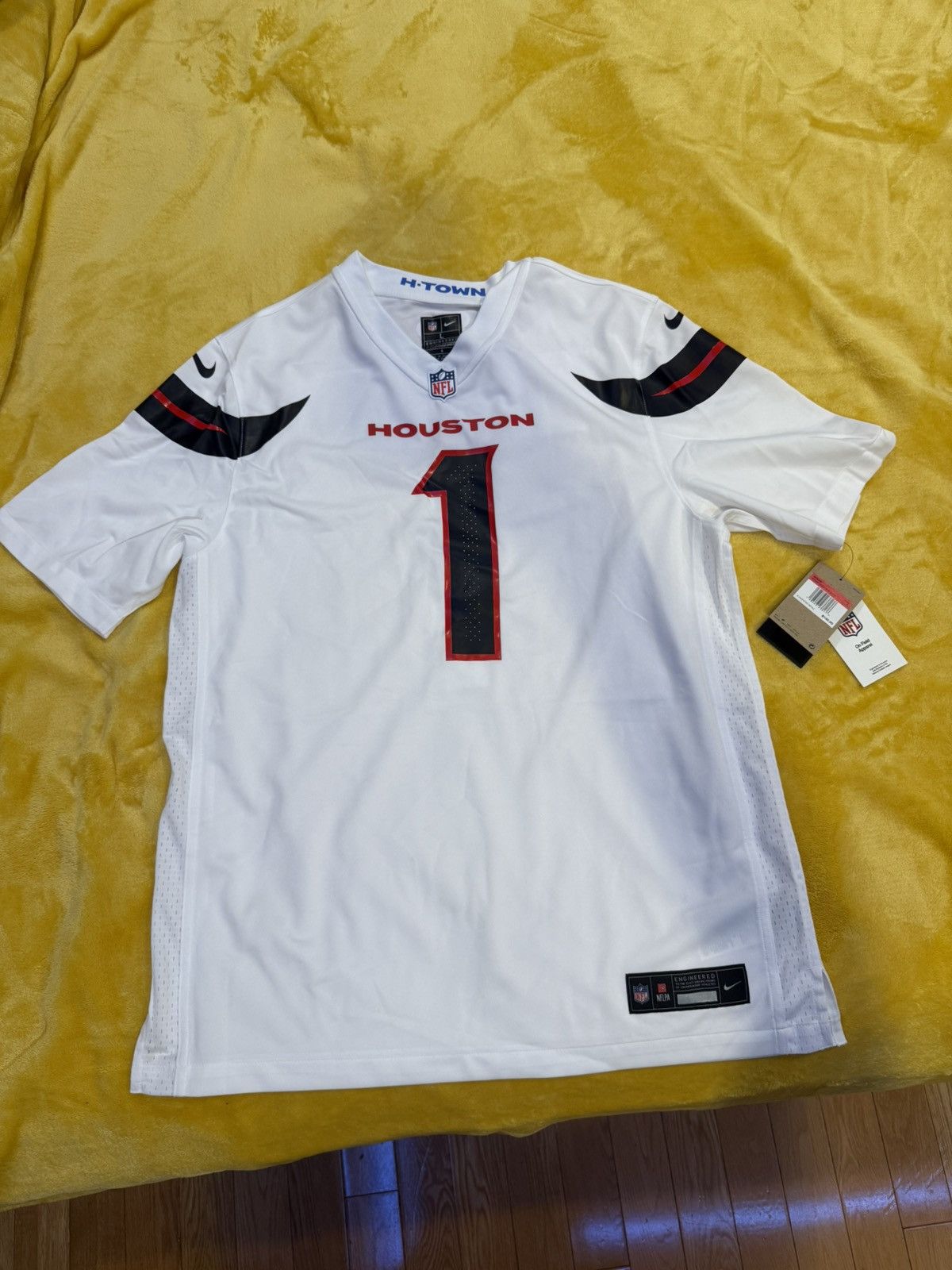 Nike Stefon Diggs Houston Texans White Jersey Size US L / EU 52-54 / 3 - 1 Thumbnail