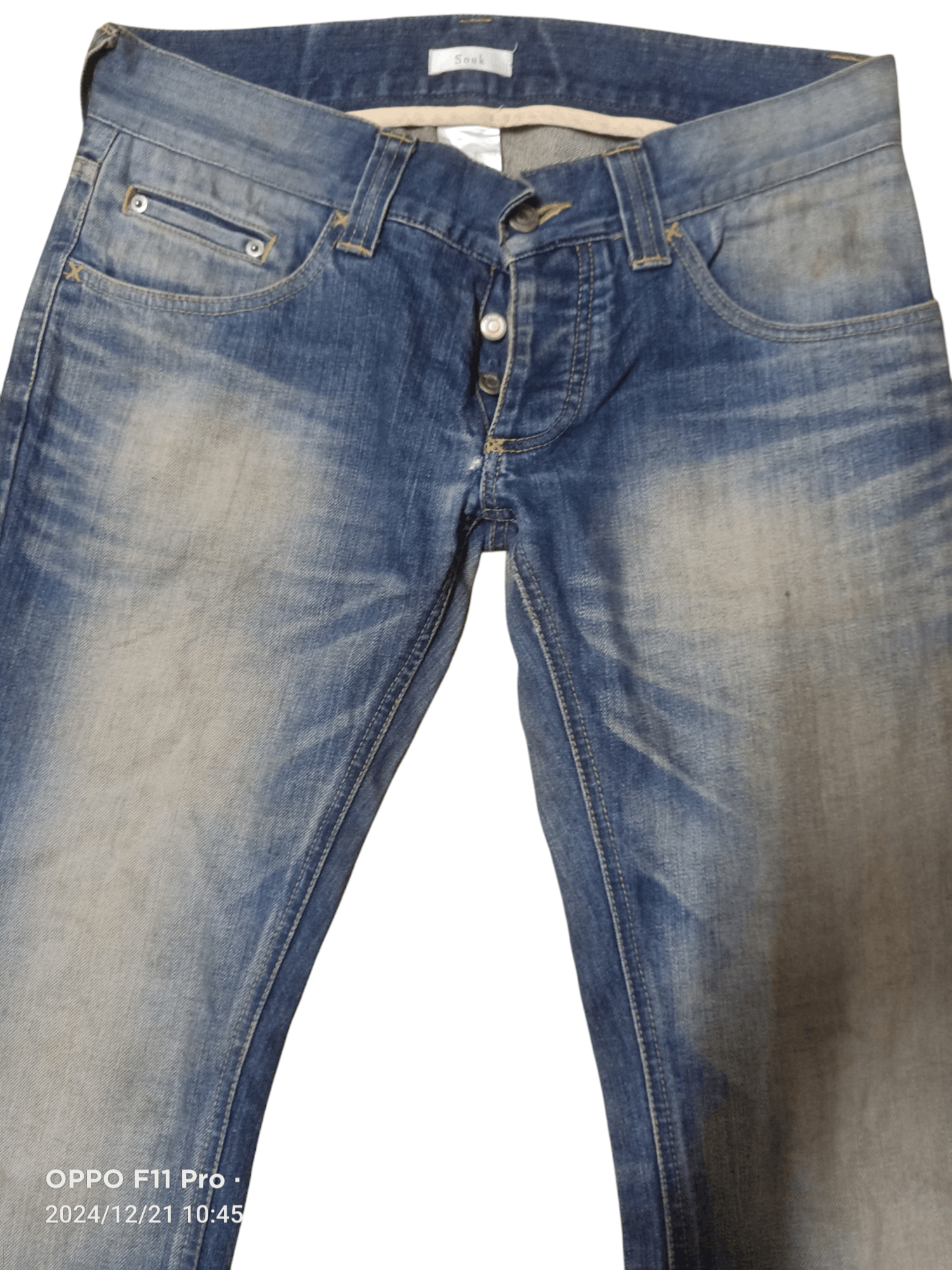 Designer × Japanese Brand 🔥Souk Denim Vintage distressdenim 🔥 Size US 32 / EU 48 - 2 Thumbnail