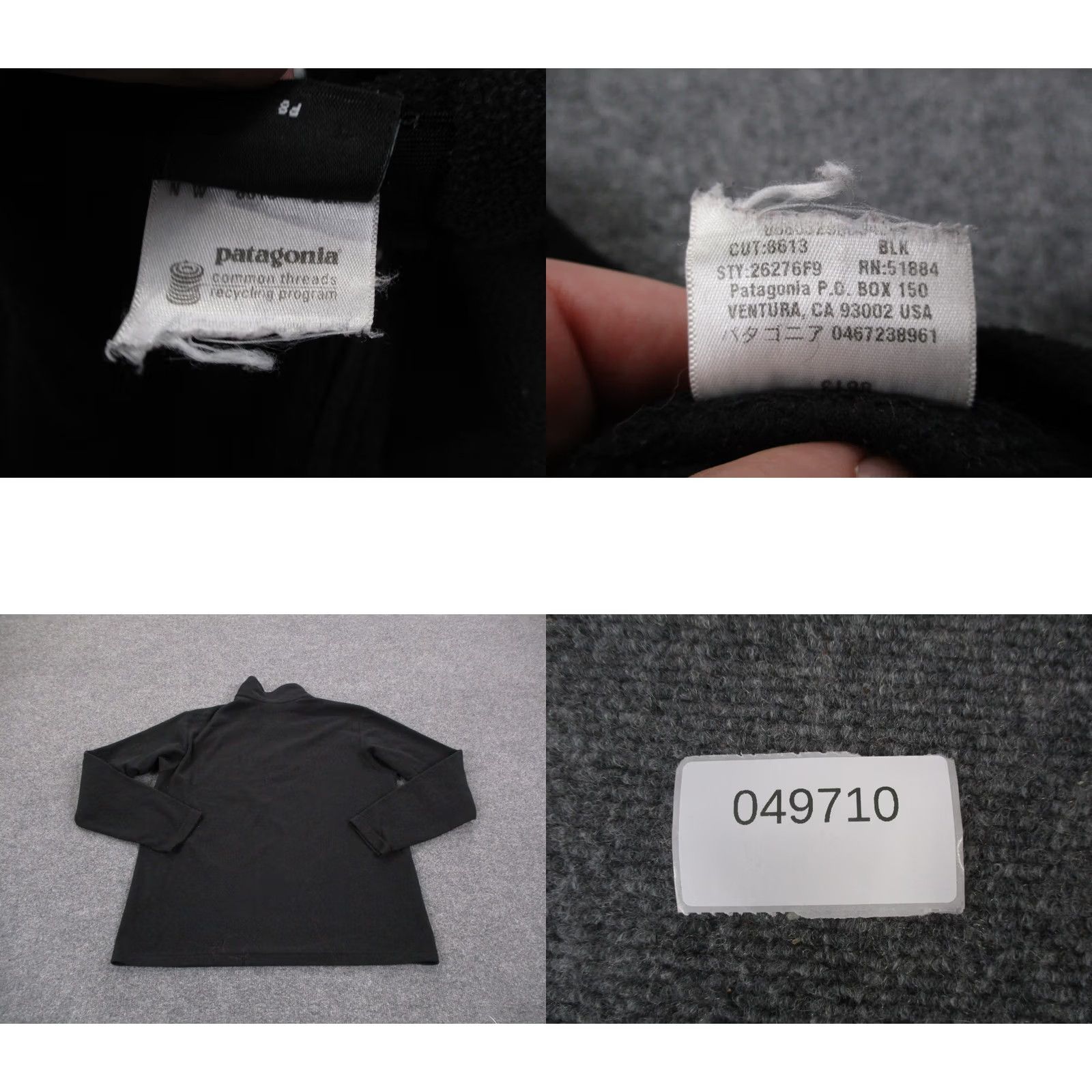 Patagonia Patagonia Jacket Womens L Black Fleece Windbreaker 26276 Size L / US 10 / IT 46 - 8 Thumbnail