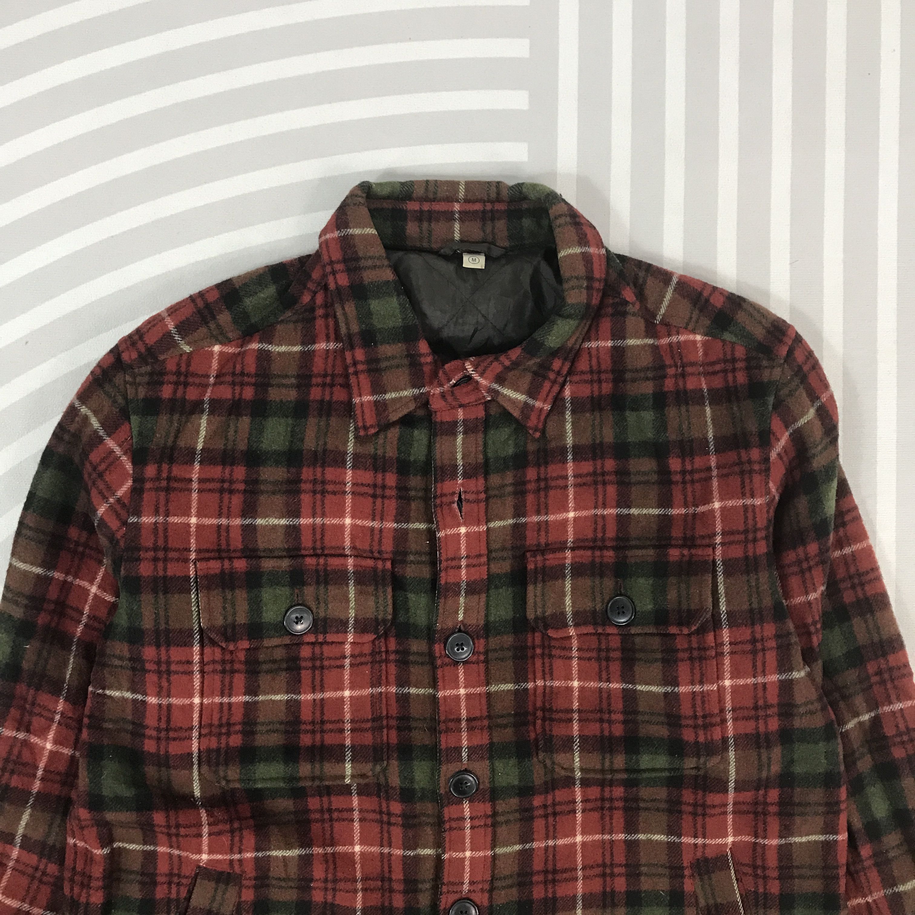 Uniqlo Vintage Japanese design tartan Uniqlo button Jacket Size US M / EU 48-50 / 2 - 2 Thumbnail