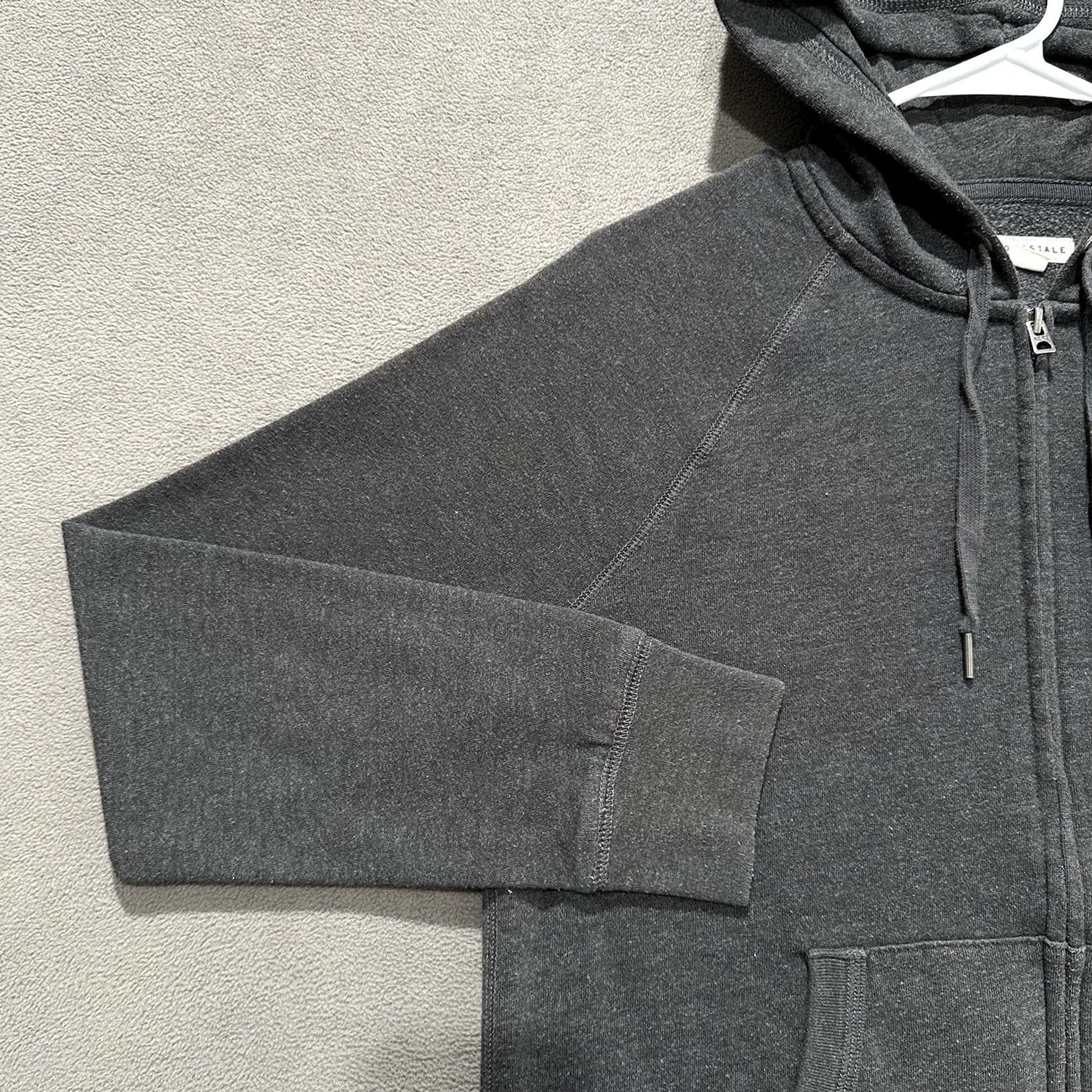 Vintage Aéropostale Hoodie Womens Large Gray Full Zip Logo 1987 New York Size L / US 10 / IT 46 - 7 Thumbnail