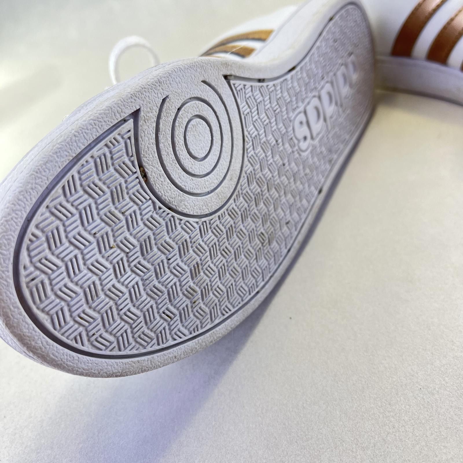 Adidas Adidas Mens Grand Court Cloudfoam White/Gold Metallic Size 6 Size US 6 / EU 39 - 5 Thumbnail