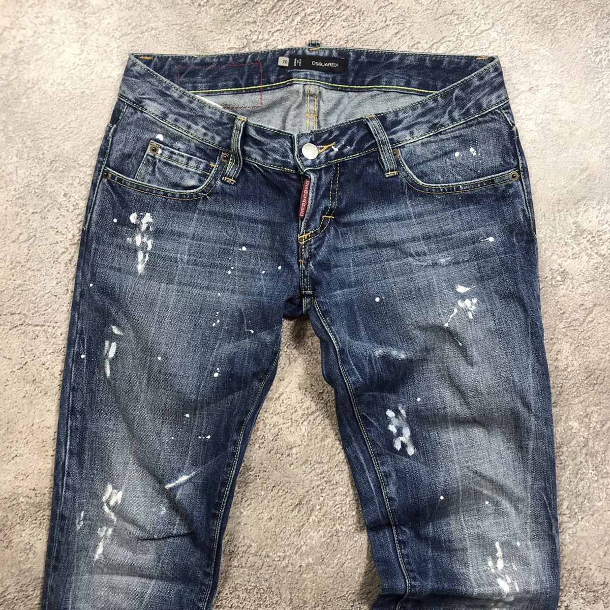 Vintage Vintage Dsquared2 Distressed Flared Jeans Grunge 90s Logo 26 Size US 26 / EU 42 - 3 Thumbnail