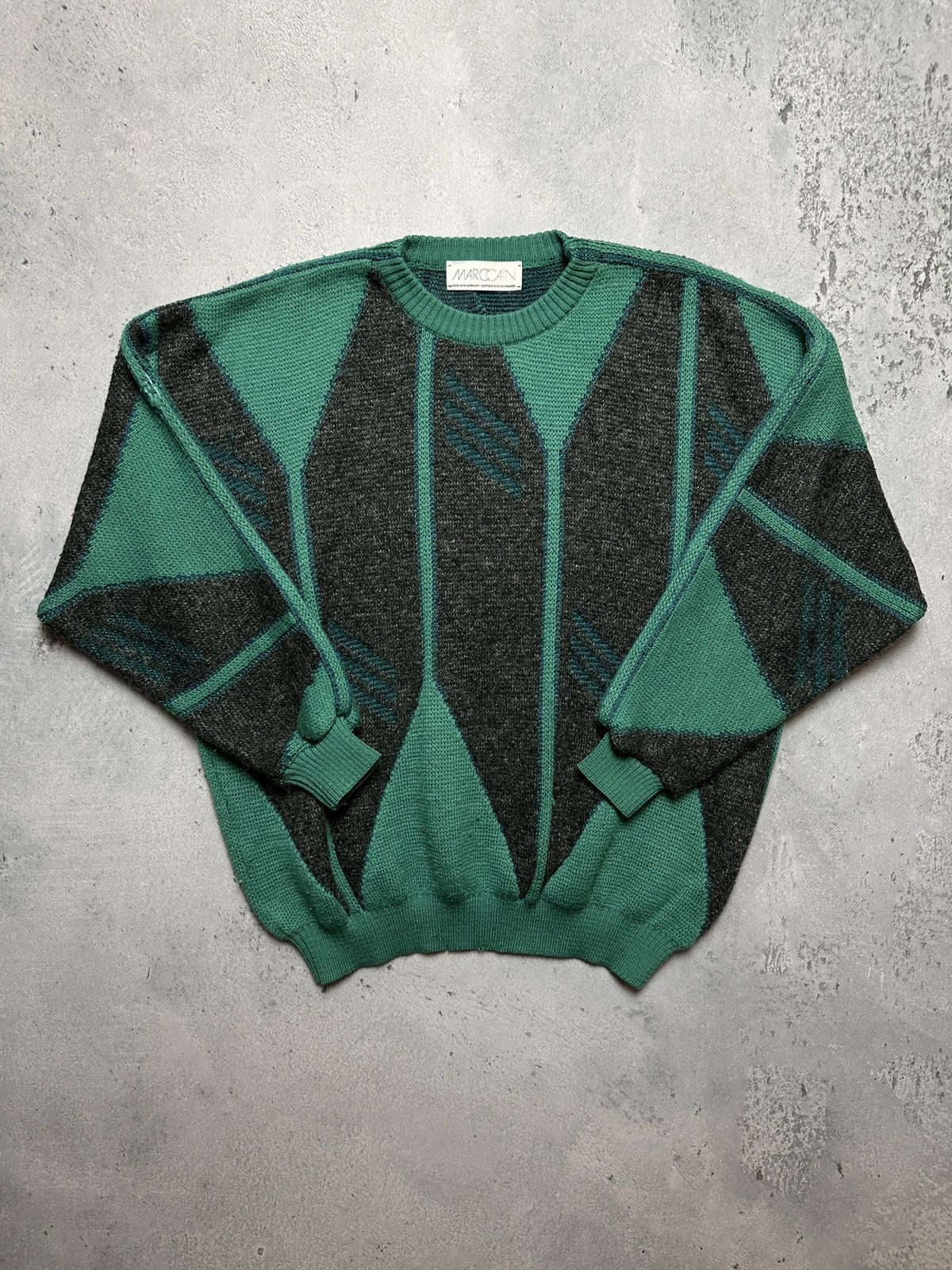 Vintage Marc Cain Wool Sweater Knitted Made In West Germany