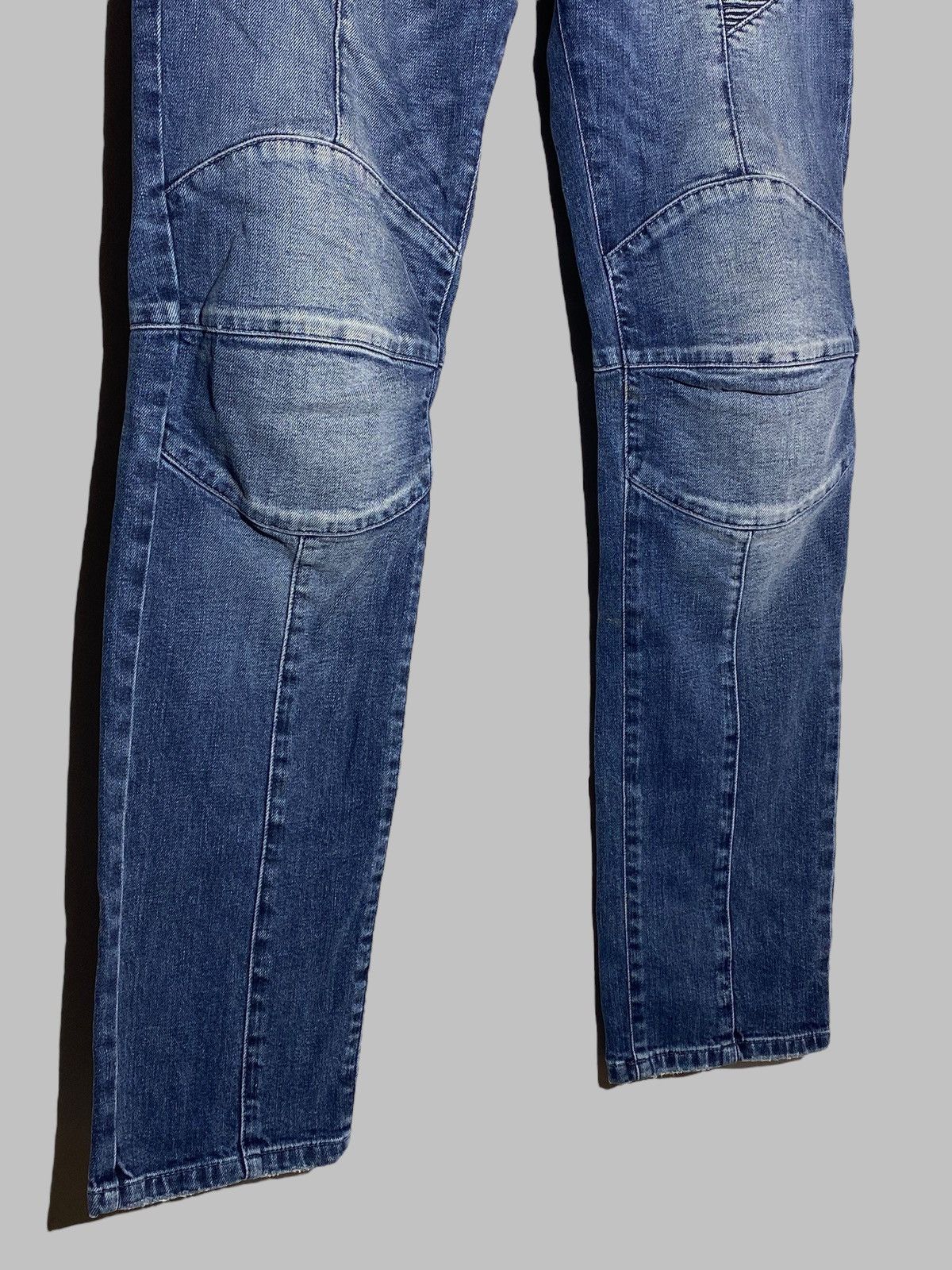 Pierre Balmain 🔥 PIERRE BALMAIN MOTO BIKER DENIM Y2K RARE DISTRESSED JEANS Size US 34 / EU 50 - 4 Thumbnail