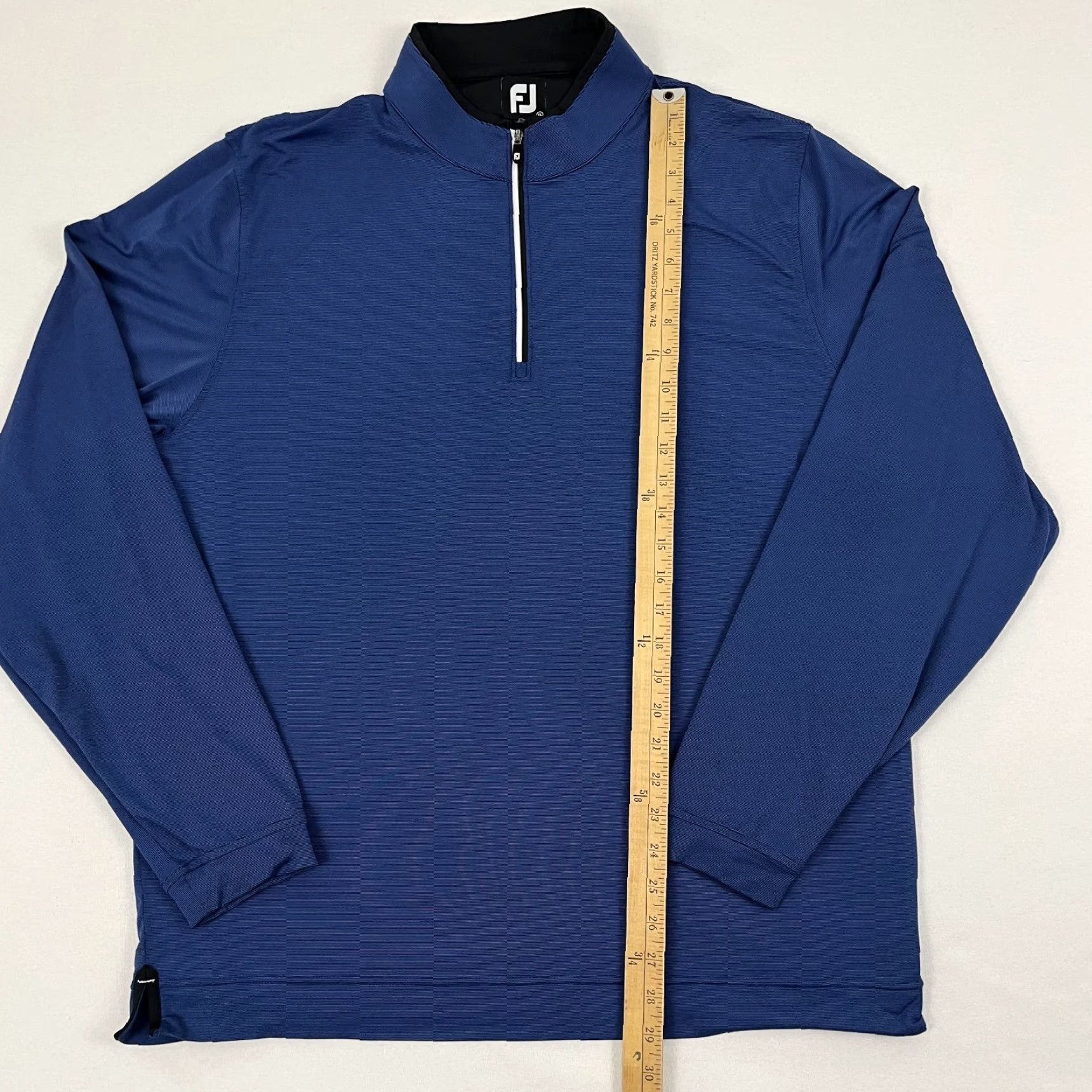 Footjoy VINTAGE FootJoy Pullover Shirt Men XL Blue 1/4 Zip Golf Preppy Athletic Performance Sports Mens Size US XL / EU 56 / 4 - 3 Thumbnail