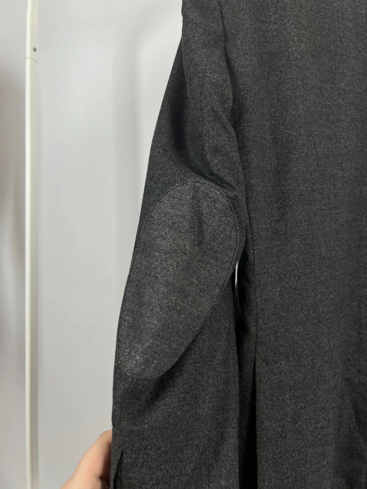 Hackett Hackett London Rugby Flannel Wool Gray Unlined Blazer Jacket Size 40R - 15 Thumbnail