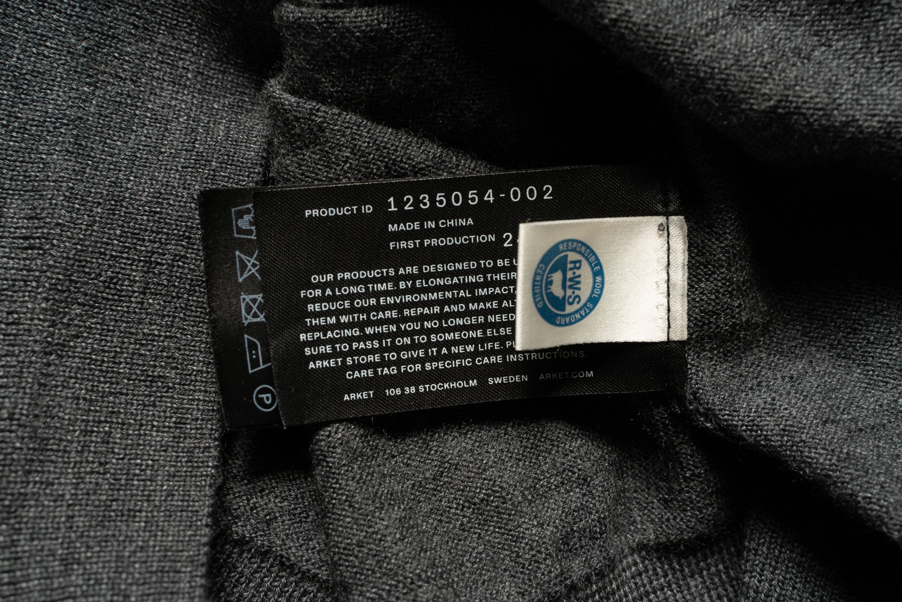 Arket 🔴 ARKET Grey Wool Cardigan Crew Neck Size M / US 6-8 / IT 42-44 - 7 Thumbnail