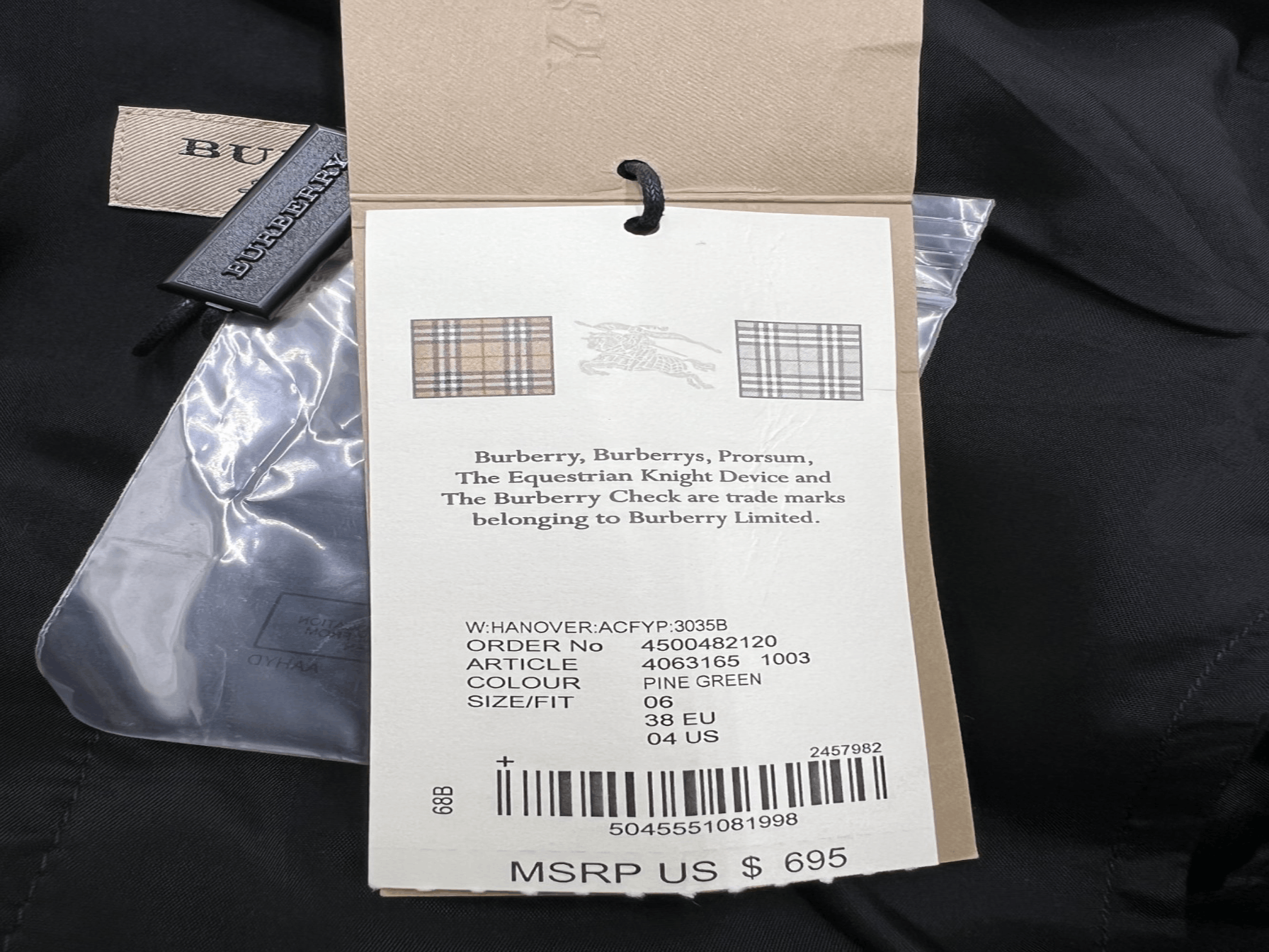 Burberry Burberry London 100% Wool Hanover Pants – Women’s Size US:4 Size 27" / US 4 / IT 40 - 10 Thumbnail