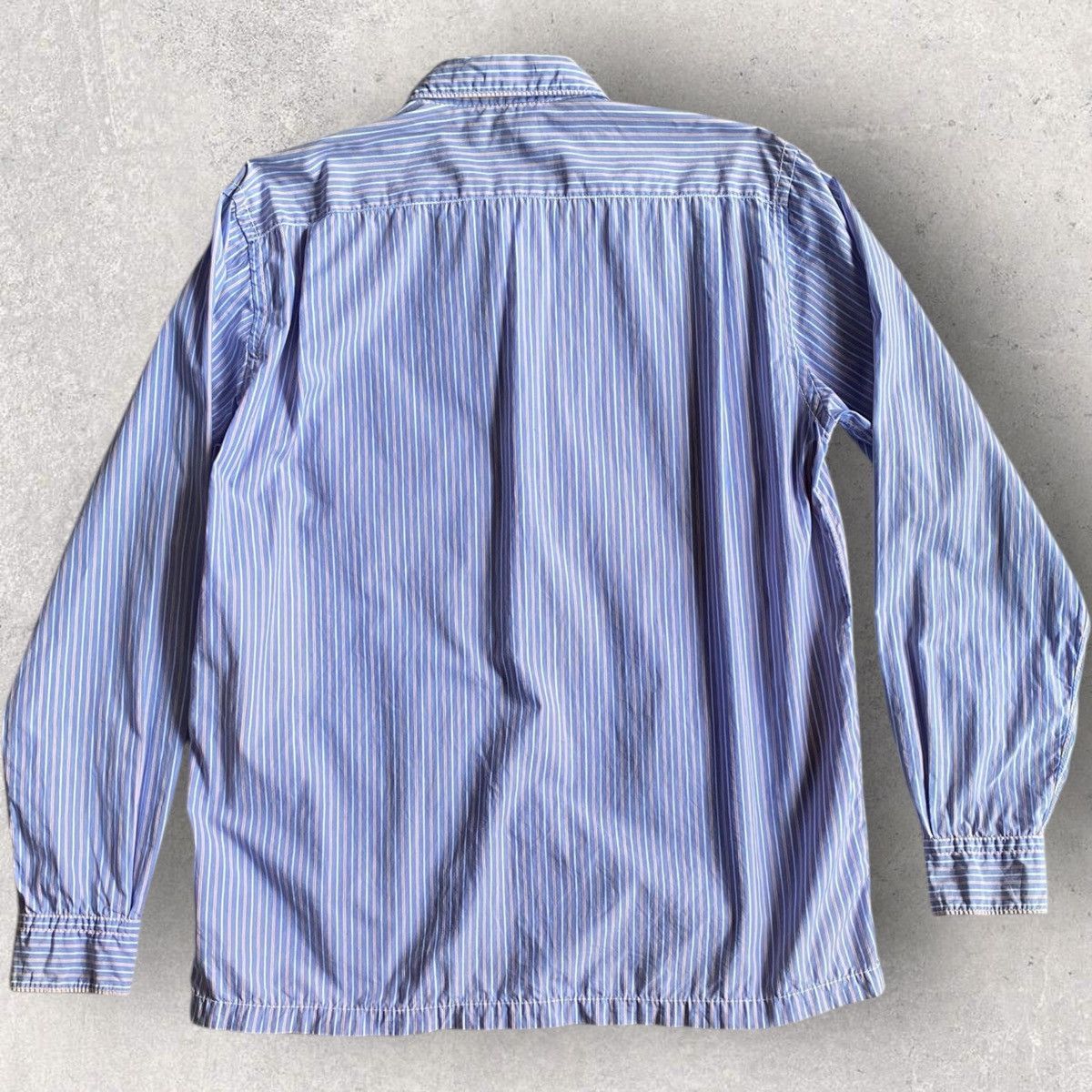 Comme des Garcons CDH Homme Stripped Kangaroo Pocket Shirt Jacket Size US M / EU 48-50 / 2 - 2 Thumbnail