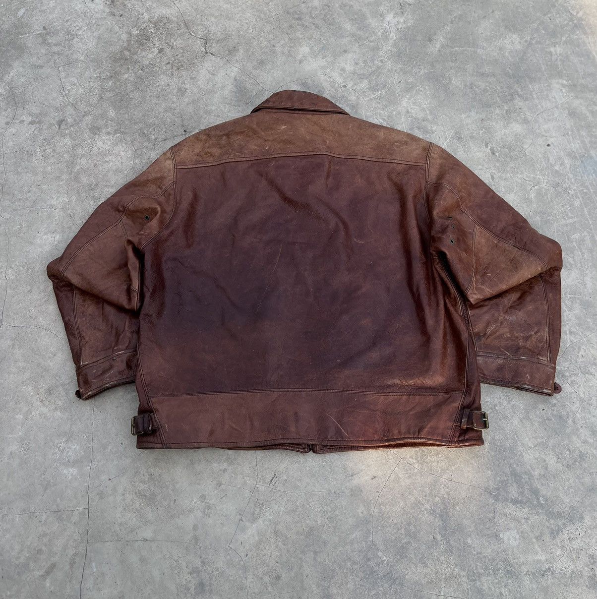 RARE VINTAGE DIESEL RR-55 IND LEATHER JACKET