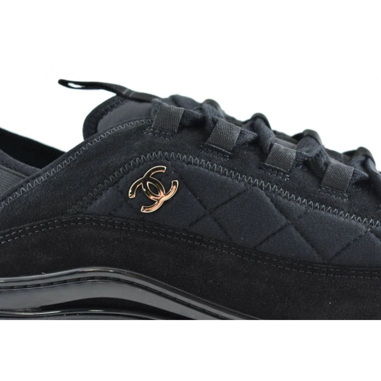 Chanel Chanel 21K Mens Lace Up Tie Low Top Trainer Sneaker 44 11 Size US 11 / EU 44 - 2 Thumbnail