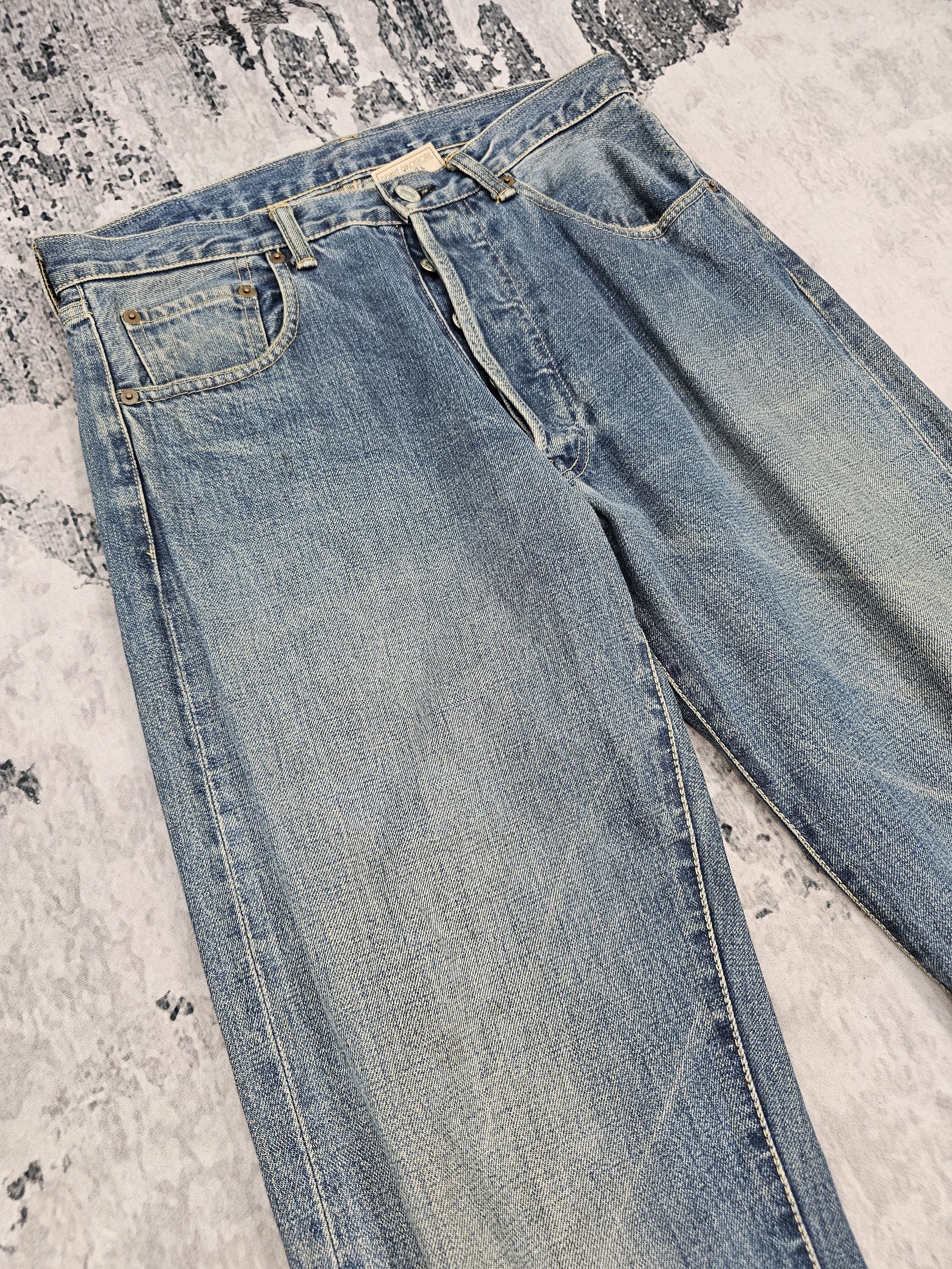 Denime DENIME CLOTHING Selvedge Redline Faded Jeans JB0283 Size 31 Size US 31 - 12 Thumbnail
