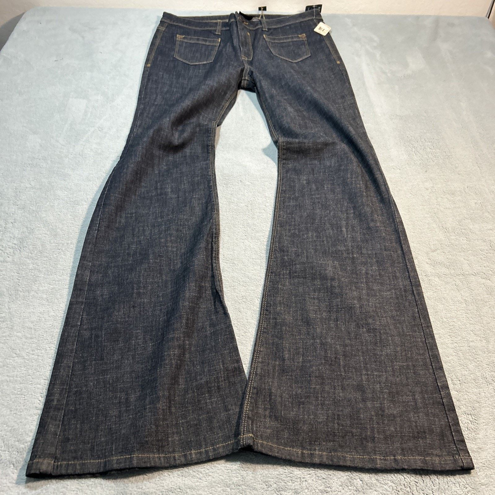 JNCO DeadStock Dojo Style Jeans Womens 13 33x33 Hamilton Wide Leg Size 33" - 10 Thumbnail
