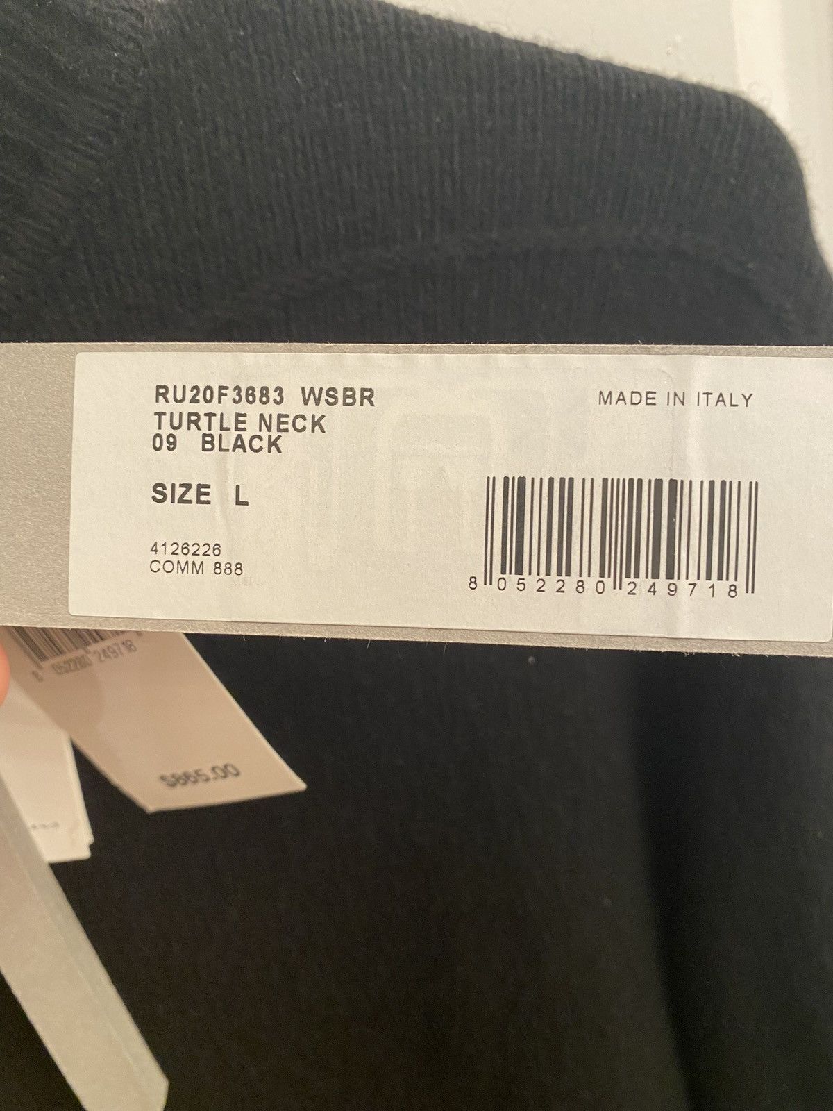 Rick Owens Rick Owens Cashmere Turtle Neck Size US M / EU 48-50 / 2 - 2 Thumbnail