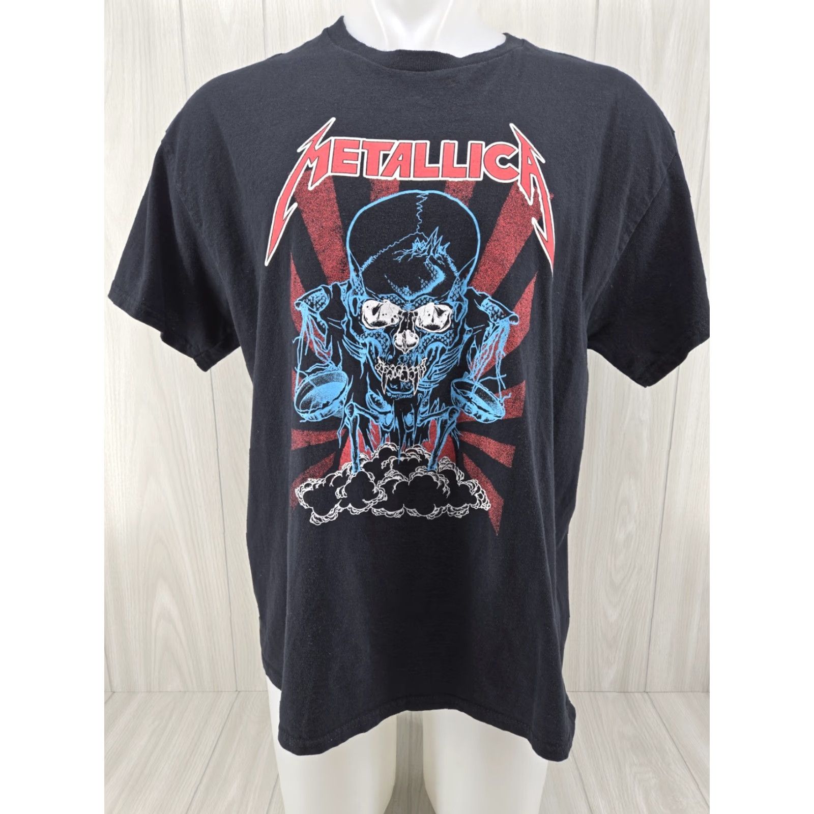 Vintage Metallica Shirt Mens XL Black Short Sleeve Crew Neck Logo Skull Music Band T-Shirt Men Size US XL / EU 56 / 4 - 2 Thumbnail