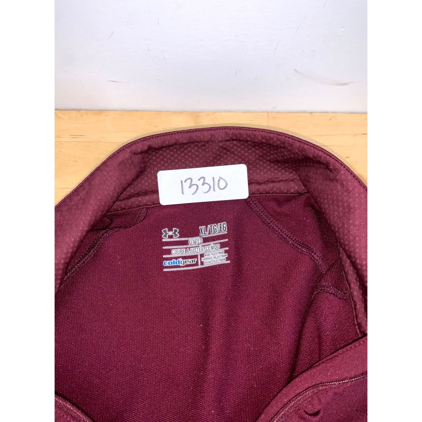 Under Armour Under armour Pullover Shirt Women XL Red 1/4 Zip Mock Neck Long Sleeve ColdGear Slim Activewear Swing Top Brown? Size XL / US 12-14 / IT 48-50 - 3 Thumbnail