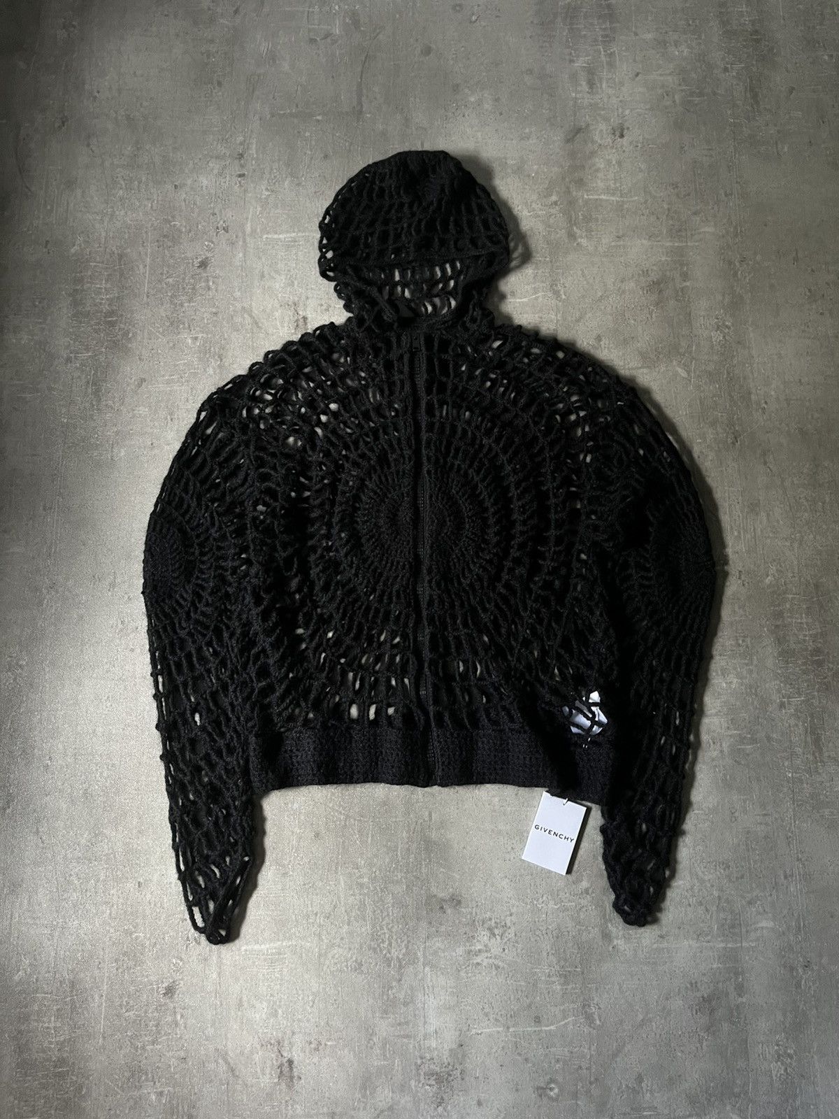 Givenchy Givenchy spider web wool zip hoodie rare Size US L / EU 52-54 / 3 - 1 Thumbnail