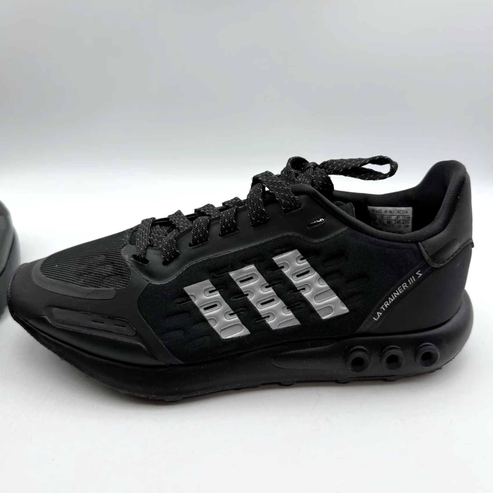 Adidas Adidas LA Trainer III Sneaker Black Gray Lace Up Mens Size 6 Womens Size 7 Size US 6 / IT 36 - 6 Thumbnail