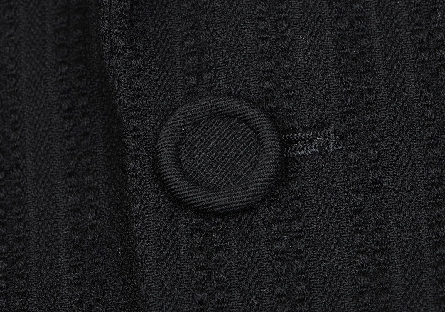 Comme des Garcons Homme Plus Wool Stripe Jacket in Black, Size M Size US M / EU 48-50 / 2 - 8 Thumbnail