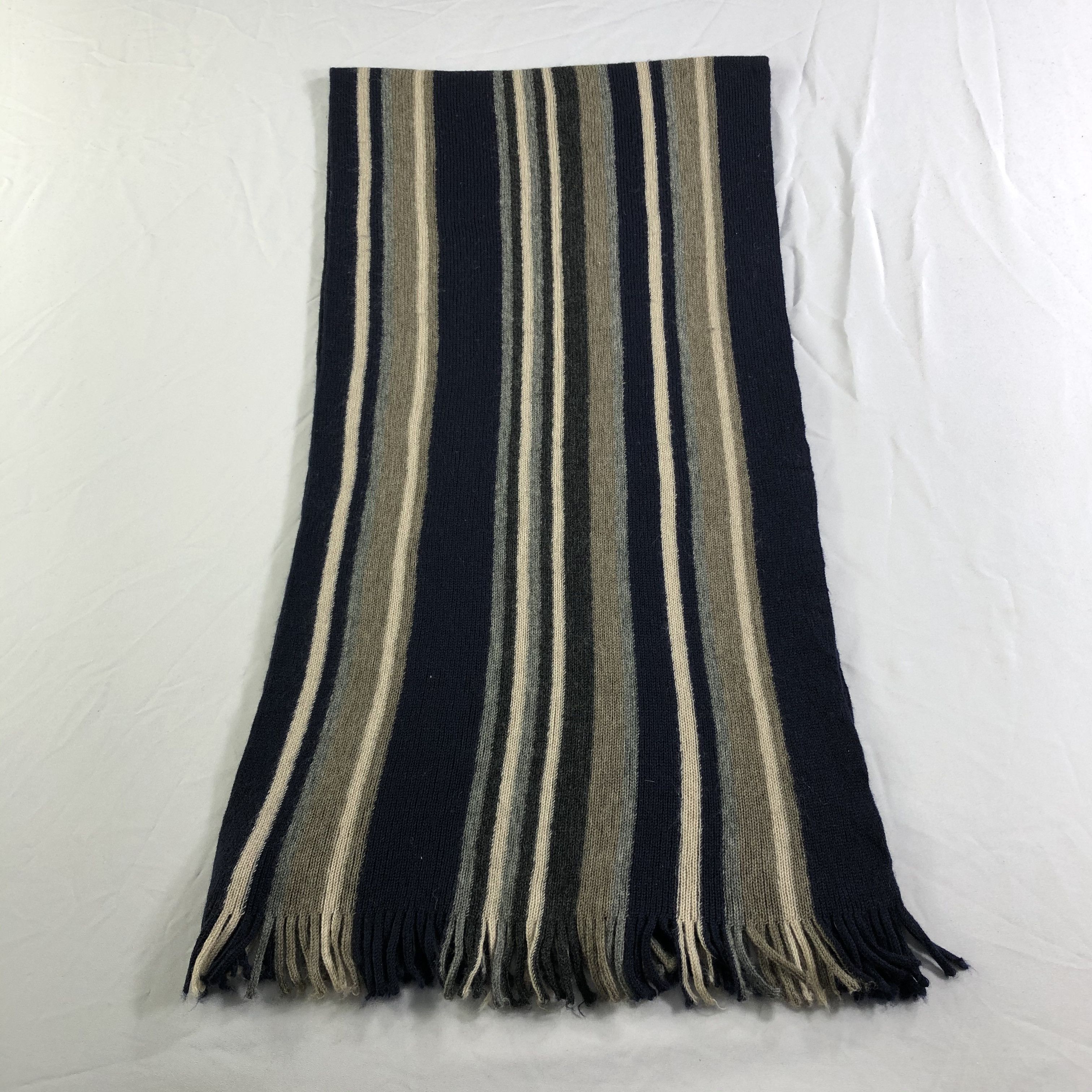 Paul Smith Paul Smith Striped Wool Scarf Muffler Neckwear V2382 Size ONE SIZE - 2 Thumbnail