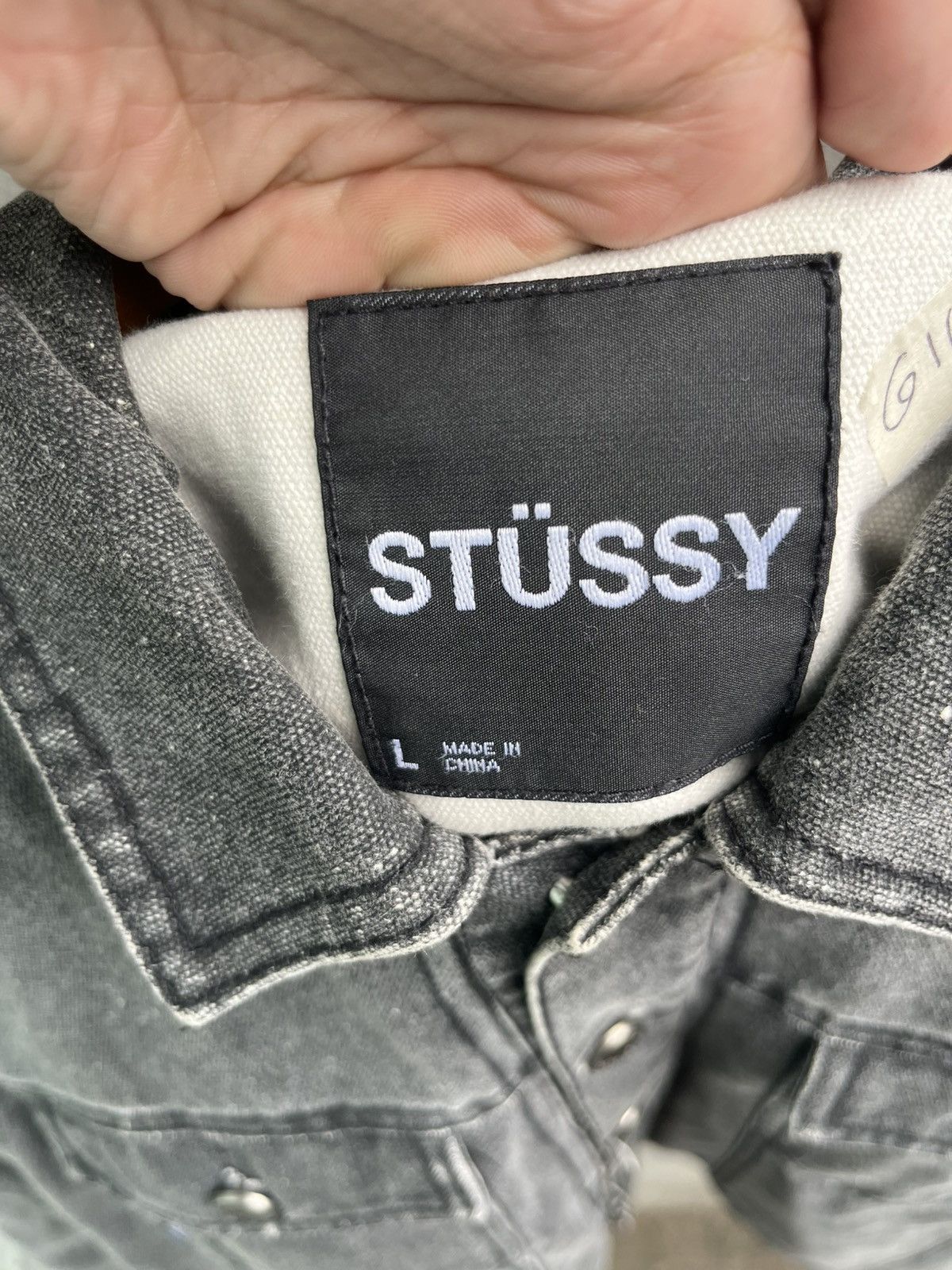 Stussy Live Wild Die Free Denim Jacket Size US L / EU 52-54 / 3 - 7 Thumbnail