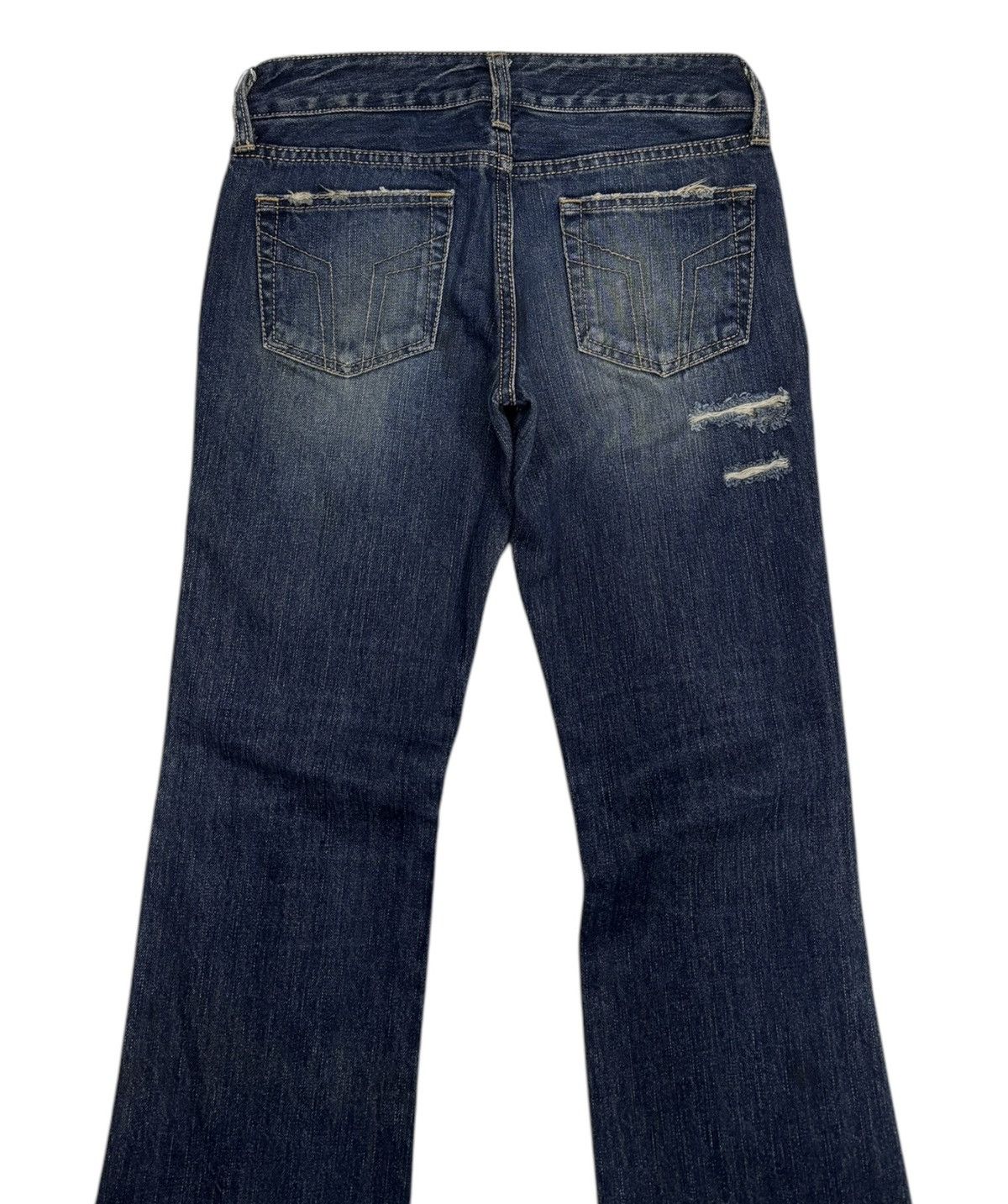 Hysteric Glamour Flare Jeans Japanese Sword Fish Distressed Low Rise Jeans Size US 28 / EU 44 - 8 Thumbnail