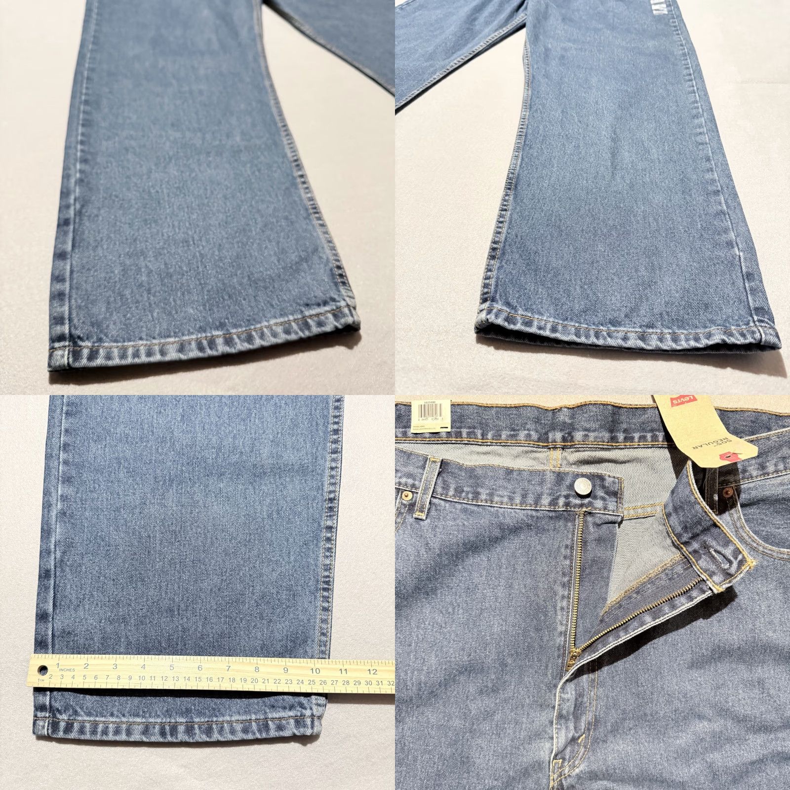 Levi's VINTAGE Levi's Jeans Men Blue Levi's 550 Jeans Men Blue Denim Stretch Classic Straight Zip Fly 50x32 NWT Size US 34 / EU 50 - 8 Thumbnail