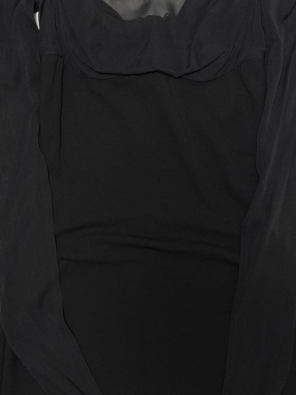 Dolce & Gabbana DOLCE&GABBANA F/W 2001 Sheer Dress with Built-in Bra & Scarf Size XS / US 0-2 / IT 36-38 - 3 Thumbnail