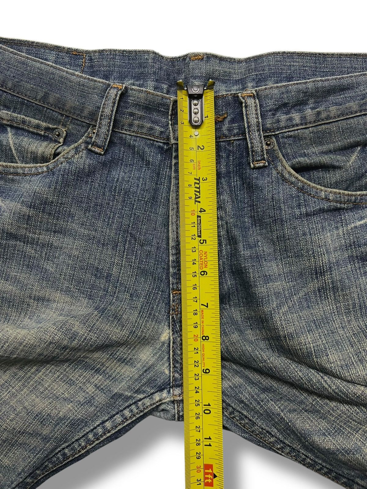 Japanese Brand Vintage 90s Crack Wash Bobson - Faded Wash, Distressed Denim Size US 32 / EU 48 - 16 Thumbnail