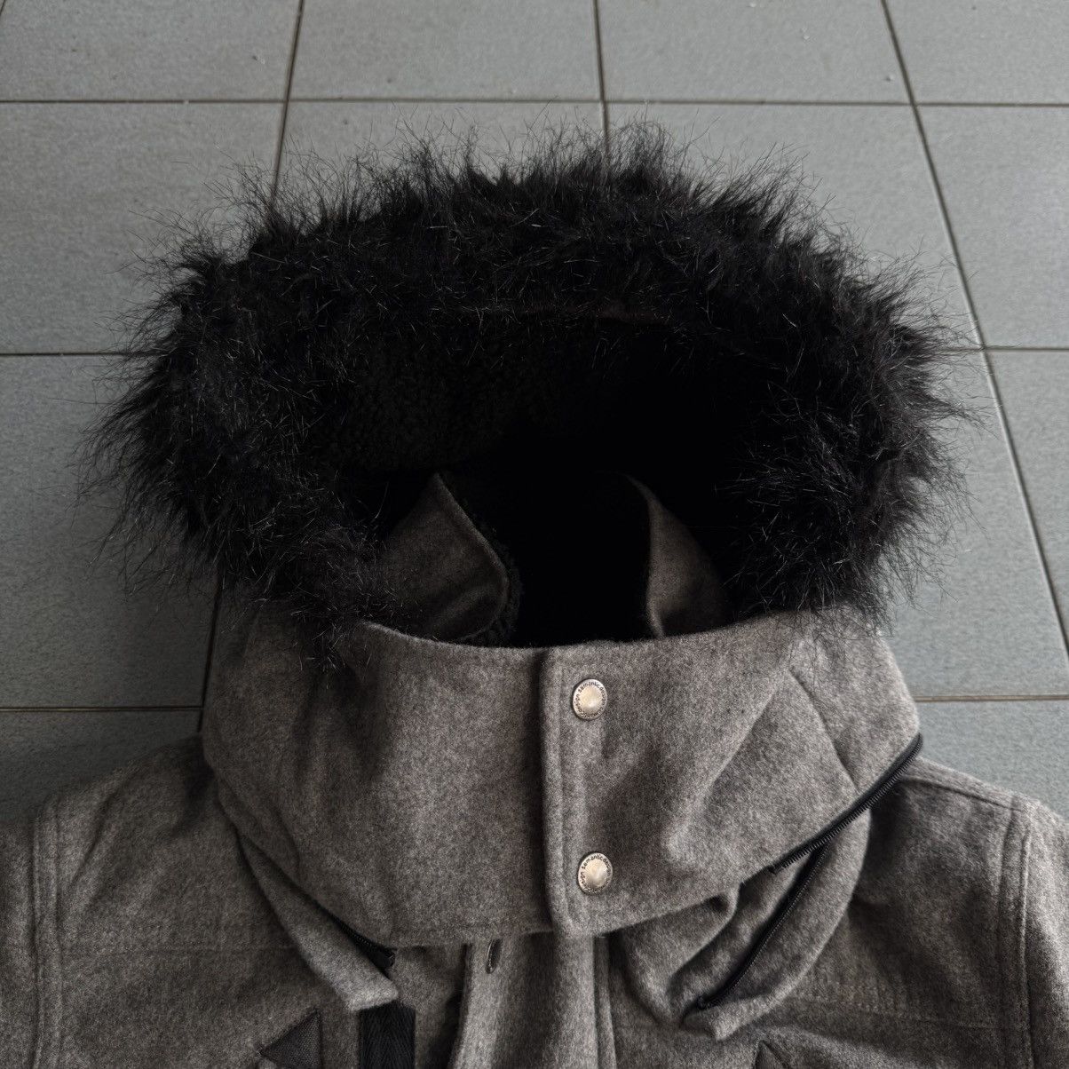 If Six Was Nine 2000s Semantic Duffle Fur Wool Jacket Size US M / EU 48-50 / 2 - 6 Thumbnail