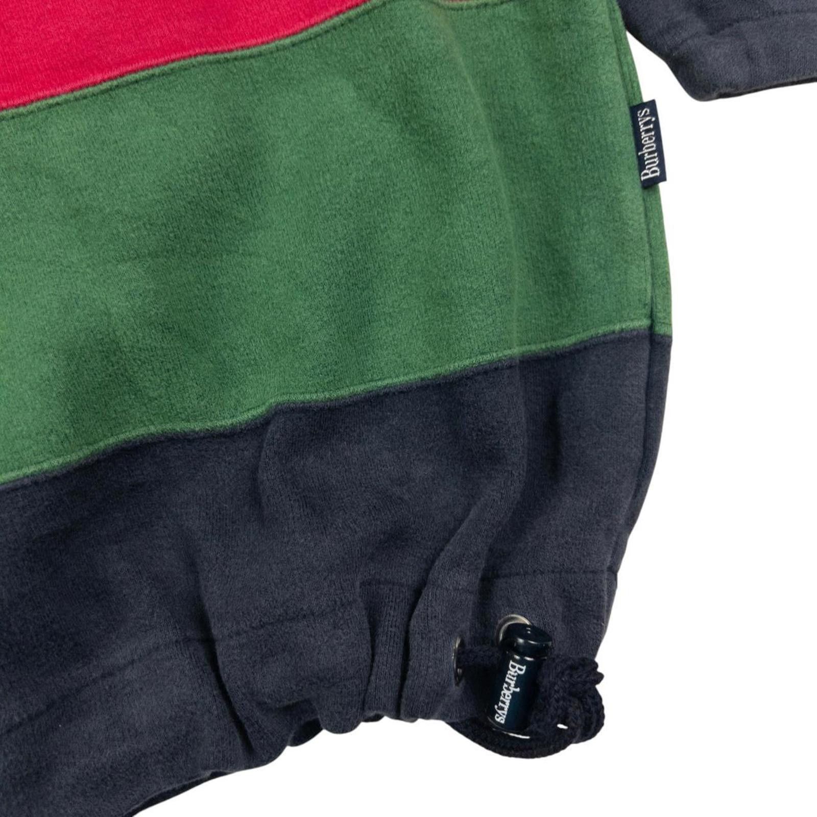 Burberry Vintage Burberry Q Zip Striped Sweatshirt Size L Size US L / EU 52-54 / 3 - 5 Thumbnail
