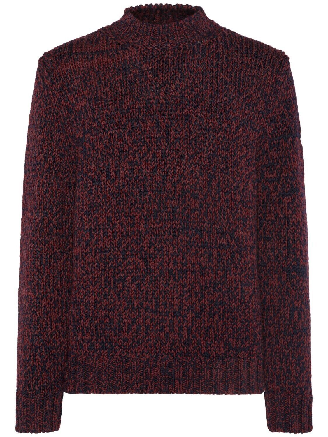 MONCLER $980 Men's Red Wool Sweater New L