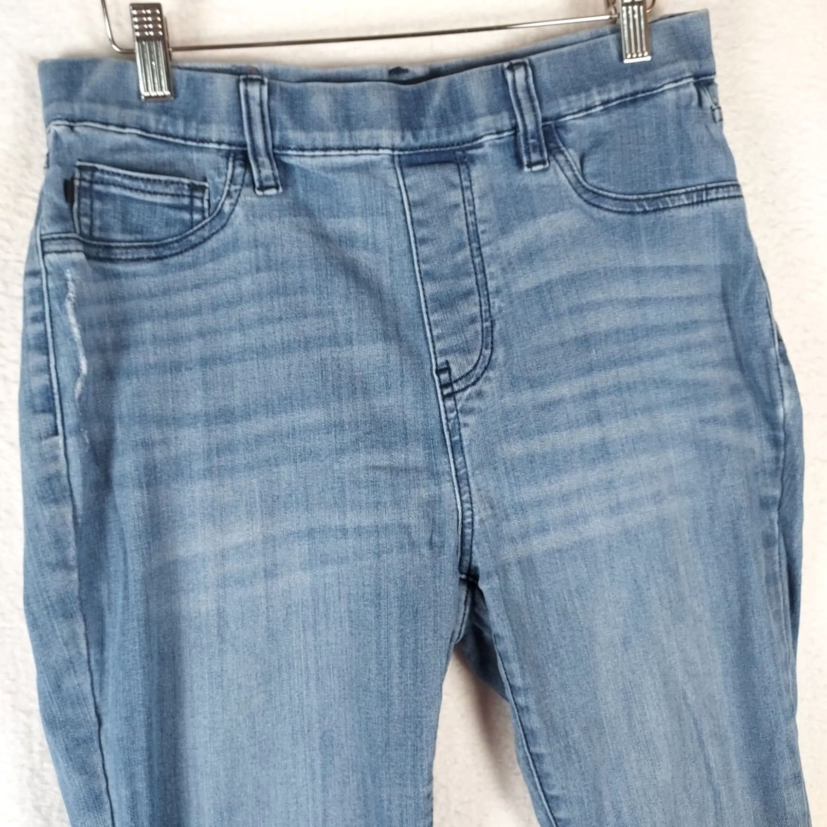 Denime Judy Blue Women’s Jeans 9/29 Medium Wash Skinny Stretch Denim 5-Pocket Blue Regular Size M Adults Girls? Size 32" / US 10 / IT 46 - 3 Thumbnail