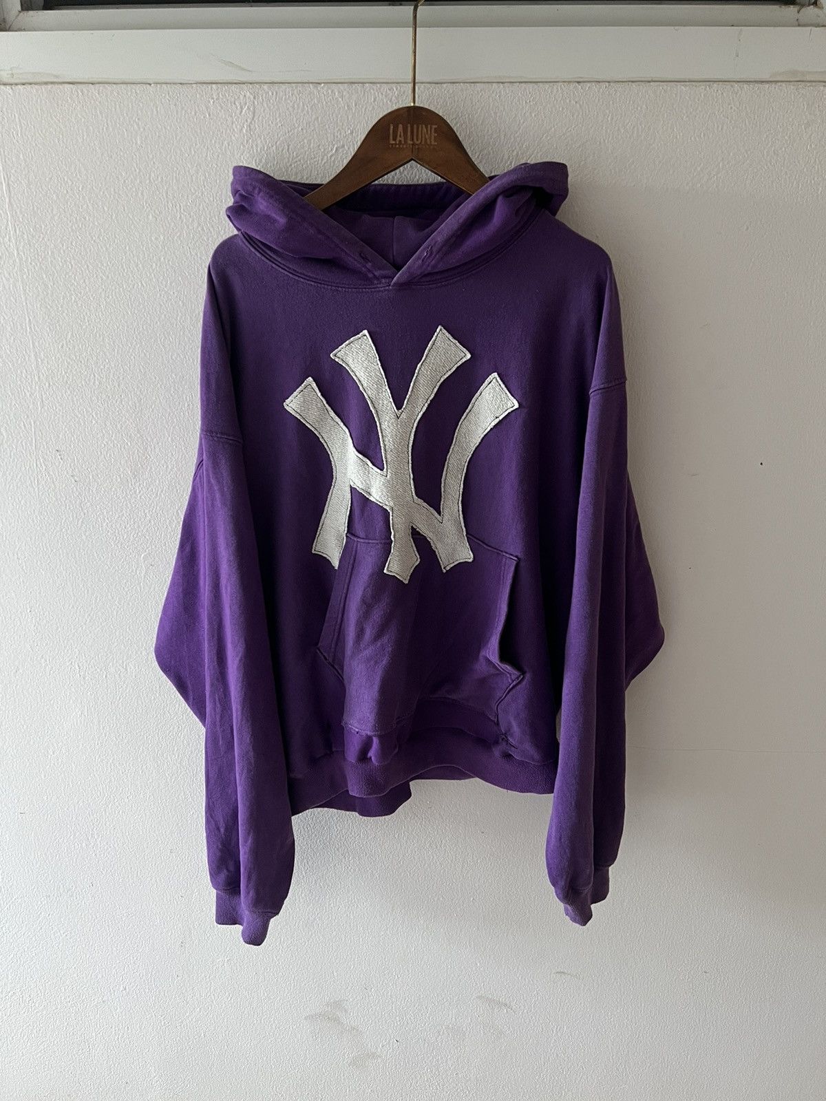 Faded Vintage NY Patched Hoodie