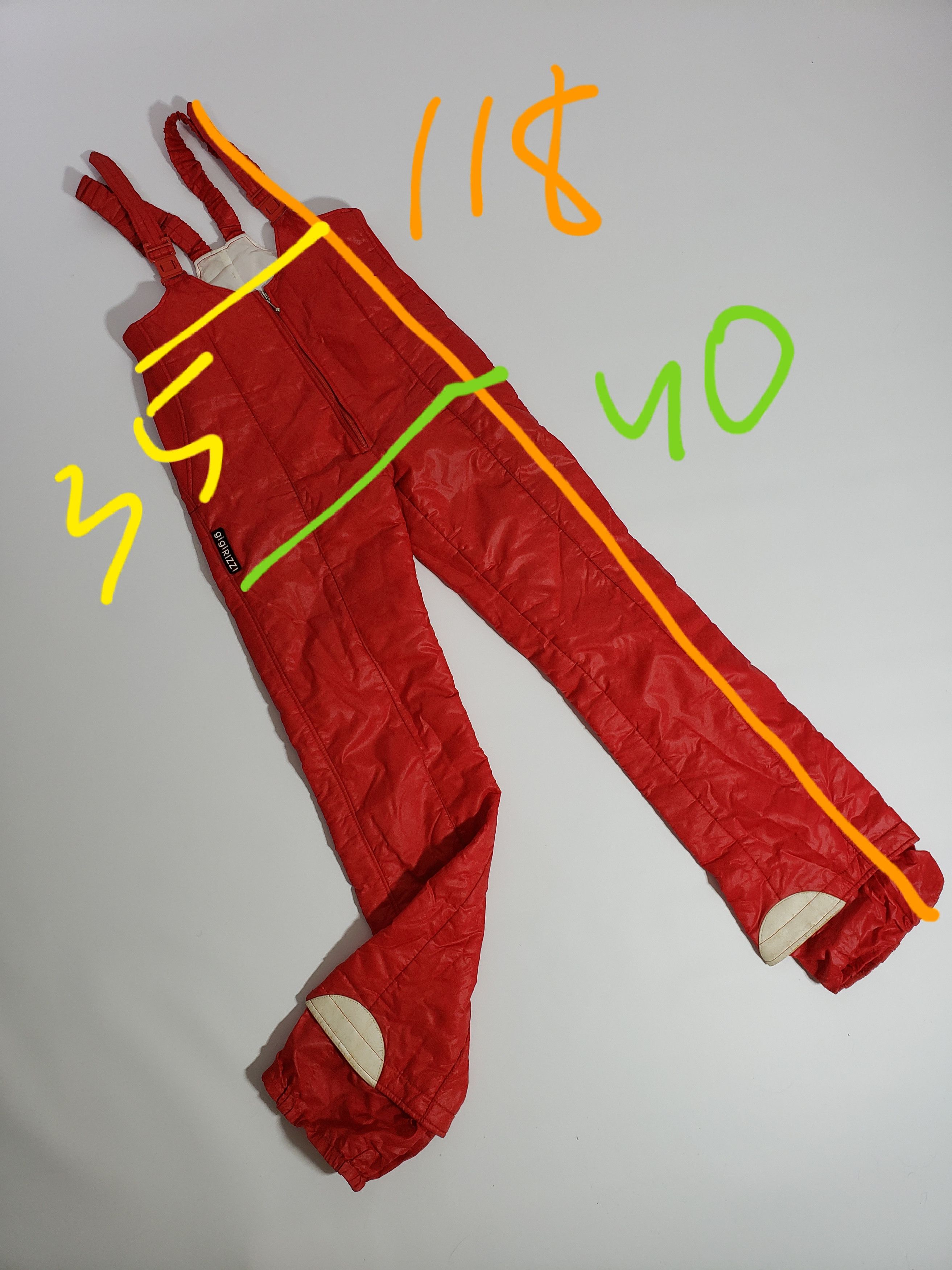 Vintage GIGIRIZZI Vintage Womens Ski Trousers | red | Size 25" / US 0 / IT 36 - 2 Thumbnail