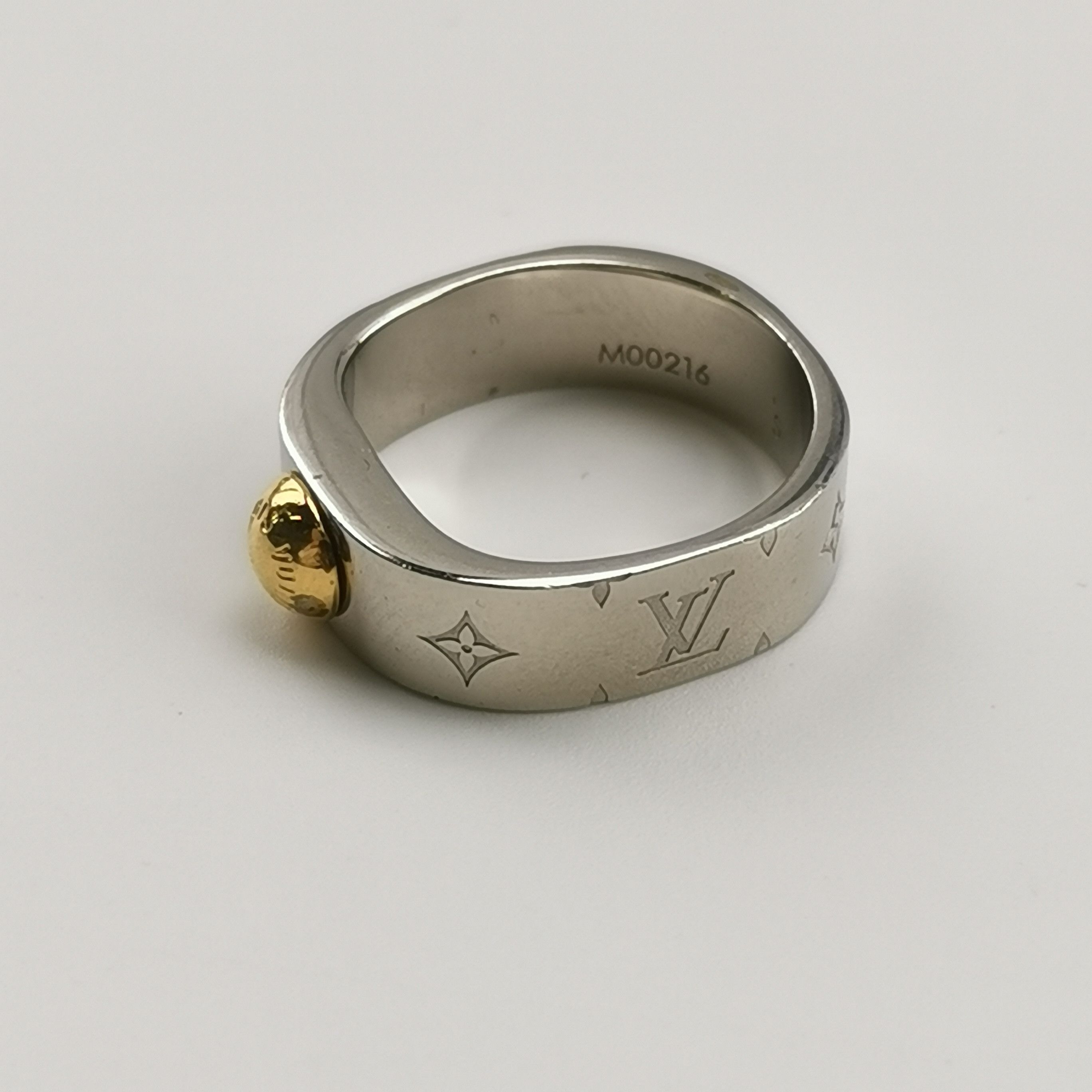 Louis Vuitton Louis Vuitton (LV) Nanogram Logo Ring Size 12 -z2505 Size ONE SIZE - 6 Thumbnail