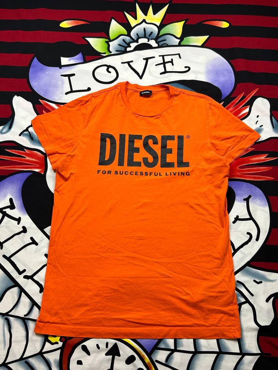 Diesel Diesel print logo tshirt in orange Size M Size US M / EU 48-50 / 2 - 1 Thumbnail