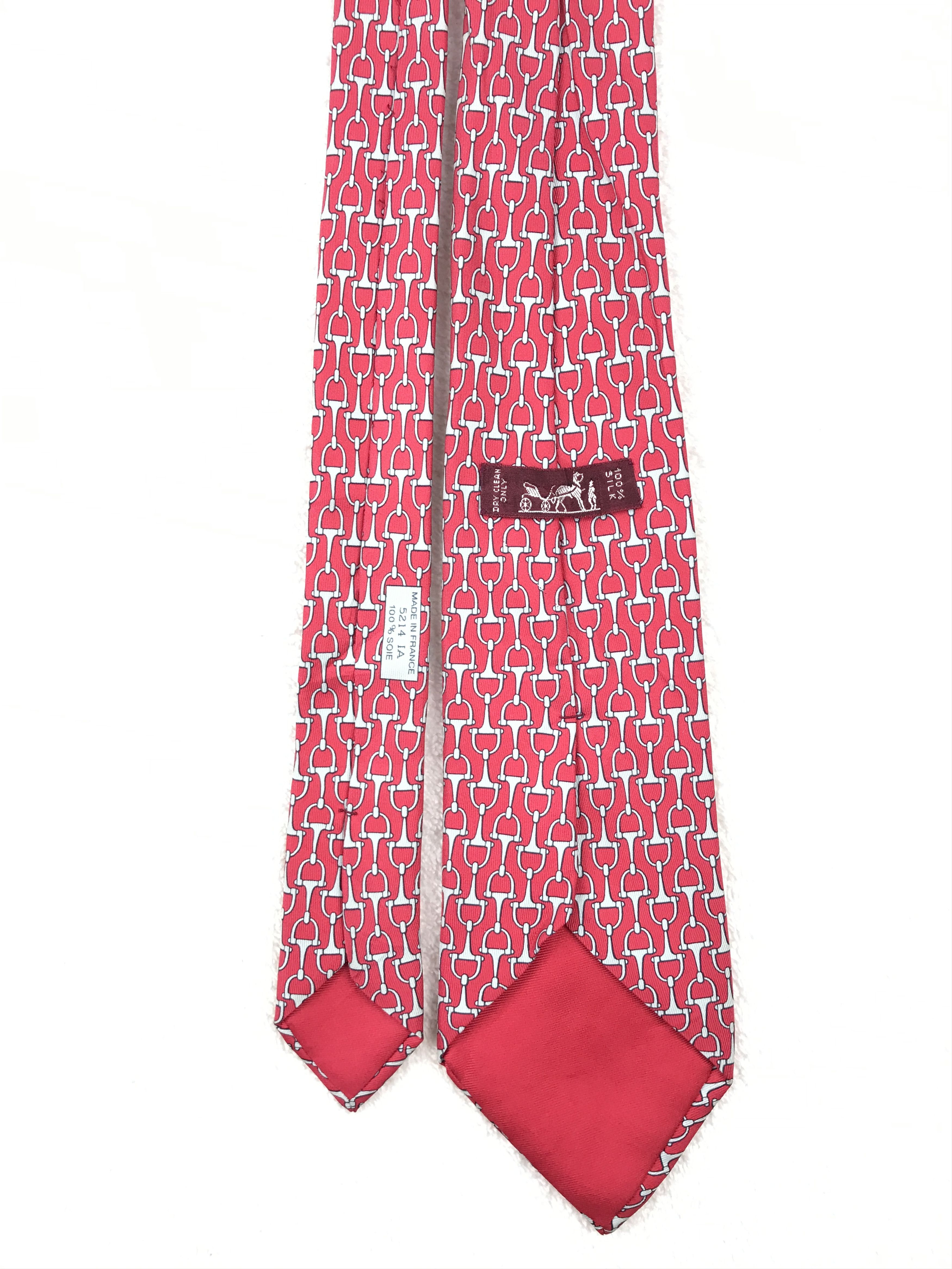 Hermes Vintage Hermes Silk Necktie Size ONE SIZE - 4 Thumbnail