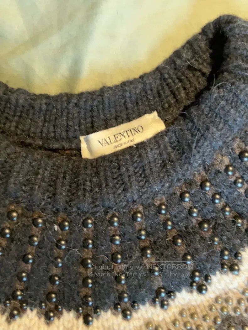 Valentino Valentino Willow nail pattern sweater Size M / US 6-8 / IT 42-44 - 3 Thumbnail