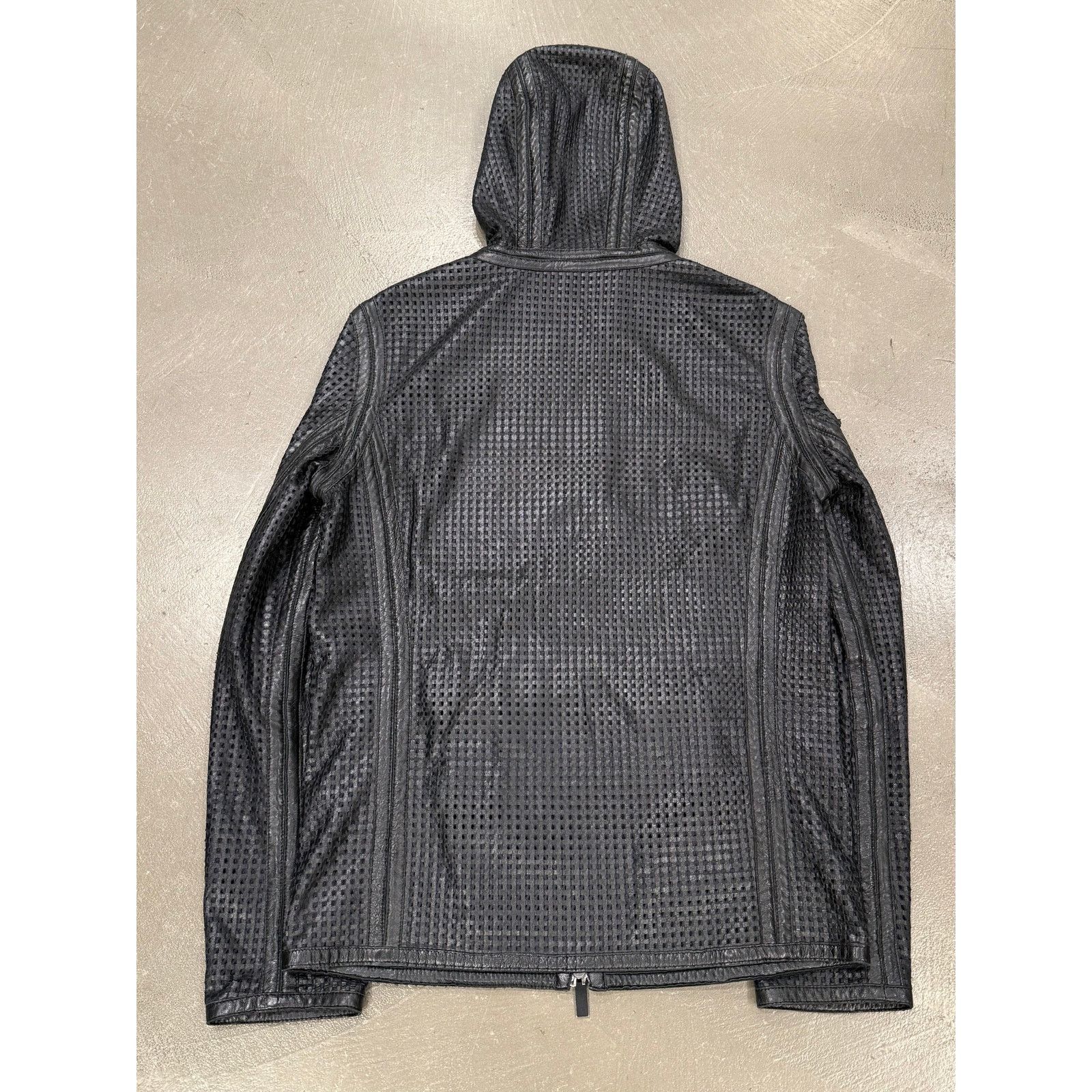 Giorgio Armani 2014 Emporio Armani laser cut leather jacket Size US M / EU 48-50 / 2 - 3 Thumbnail