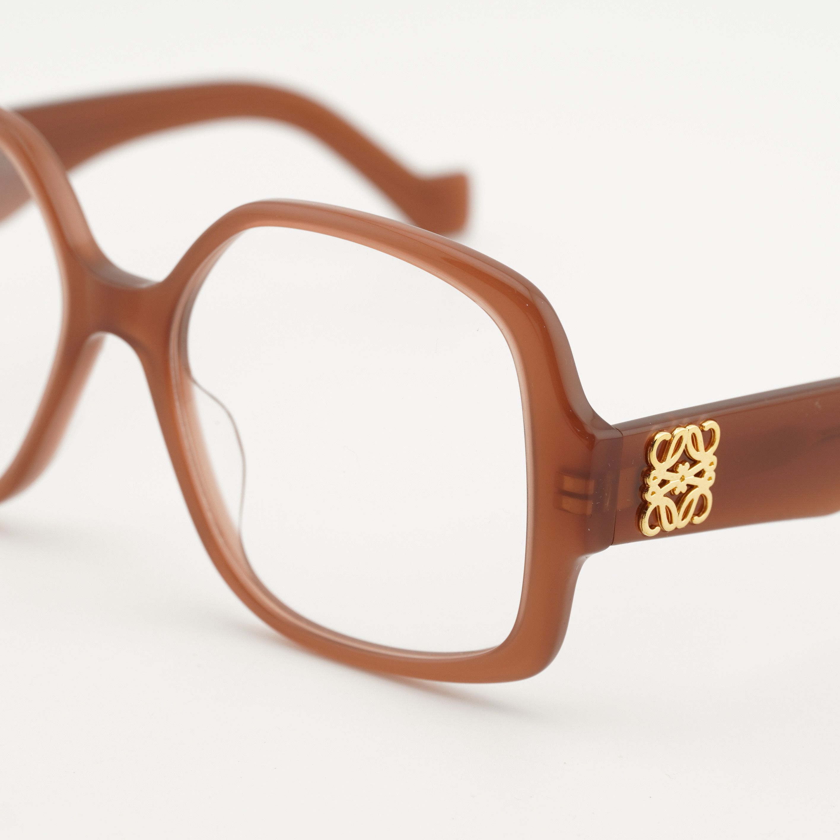 Loewe Loewe LW50051I 066 Eyeglasses Shiny Red 54mm Square Frame Size ONE SIZE - 2 Thumbnail