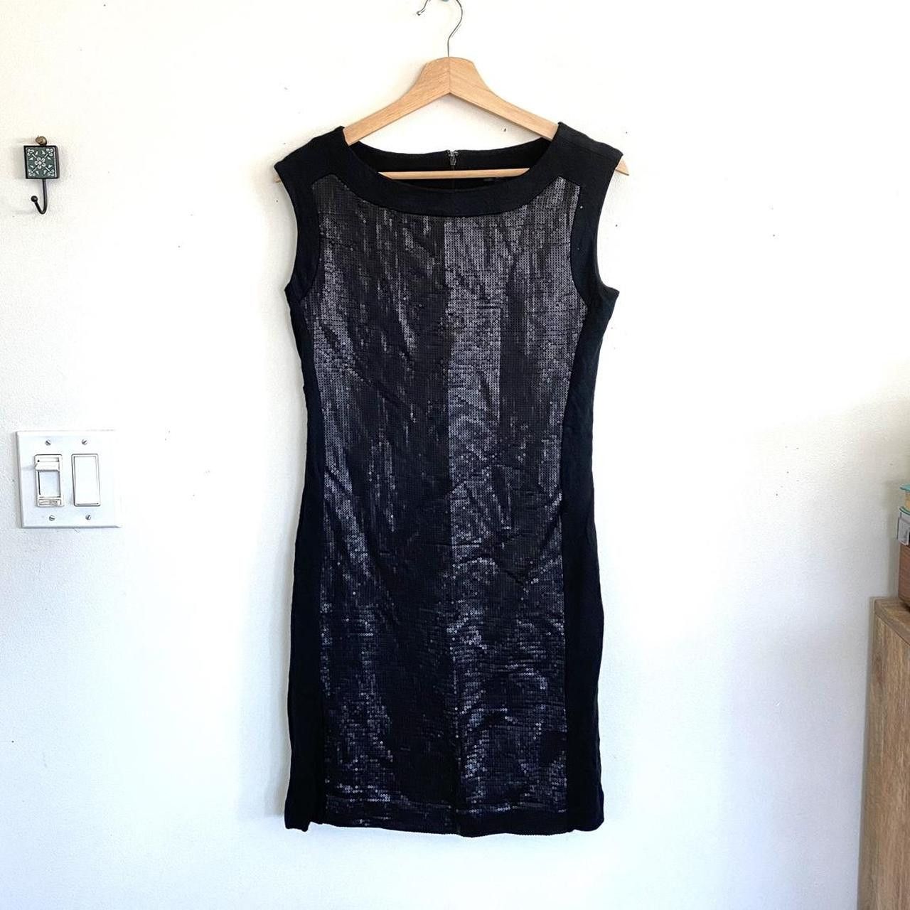 Ann Taylor ANN TAYLOR BLACK BODY CON SEQUIN MINI DRESS WOMENS SIZE 2 Size XS / US 0-2 / IT 36-38 - 8 Thumbnail