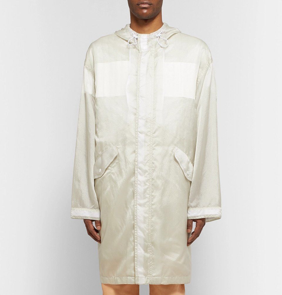 Helmut Lang o1tko11224 Oversized Transparent Parka Coat in Ivory Size US S / EU 44-46 / 1 - 3 Thumbnail