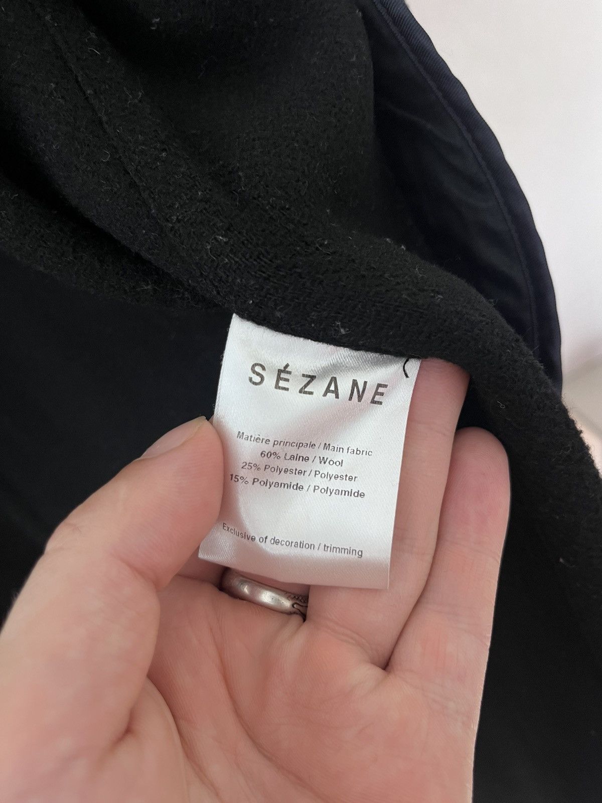 Sezane Sezane Wool Coat Black sz36 US4 Size S / US 4 / IT 40 - 8 Thumbnail